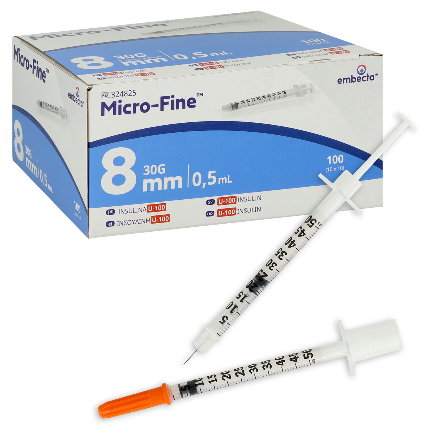 Micro-Fine Insulinspritzen mit Kanüle