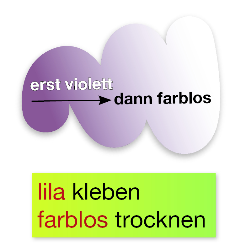 Klebestift "Pfiffikus", Inhalt 21 g, lösemittelfrei, mit auflösender Kleberfarbe