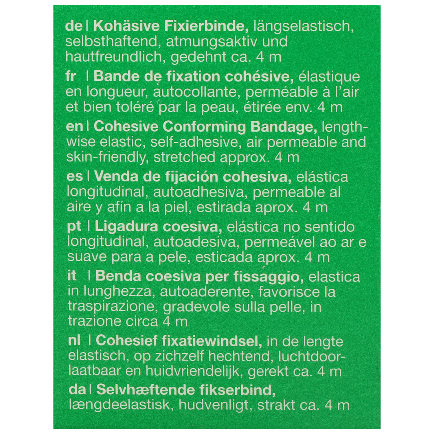Mollelast haft latexfrei, weiß, kohäsive Fixierbinde, einzeln in Faltschachtel