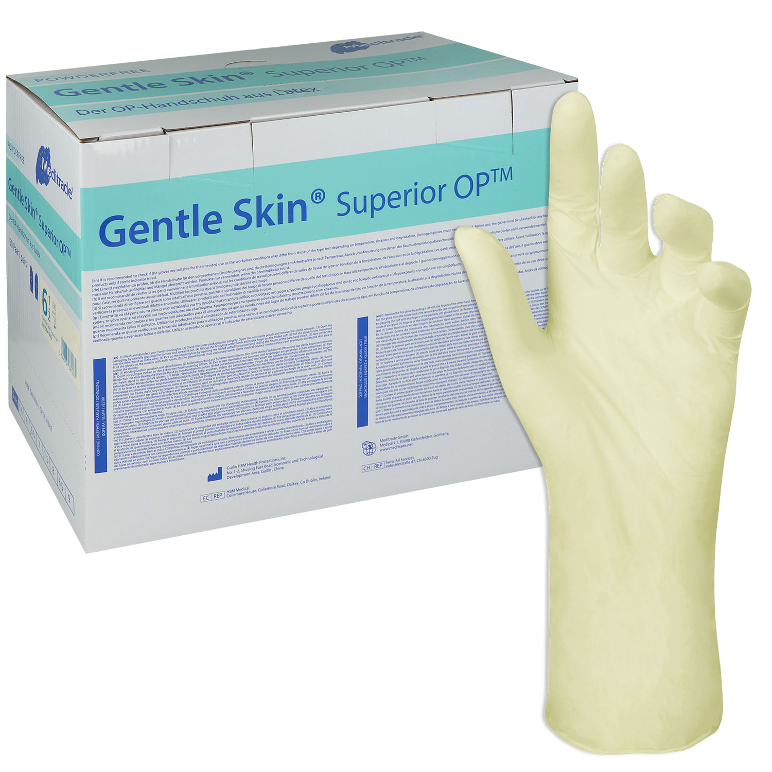 Gentle Skin Superior OP-Handschuhe Latex, puderfrei, steril Gentle Skin Superior OP-Handschuhe Latex, puderfrei, steril