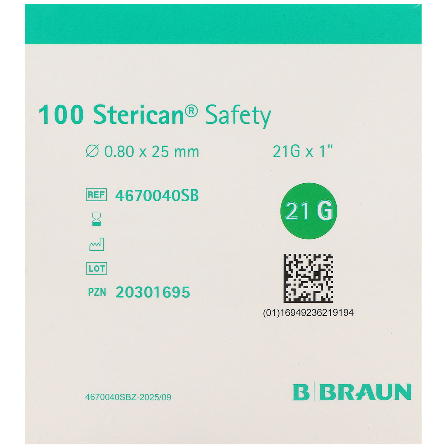Sterican Safety Sicherheits-Einmalkanülen - 100 St.