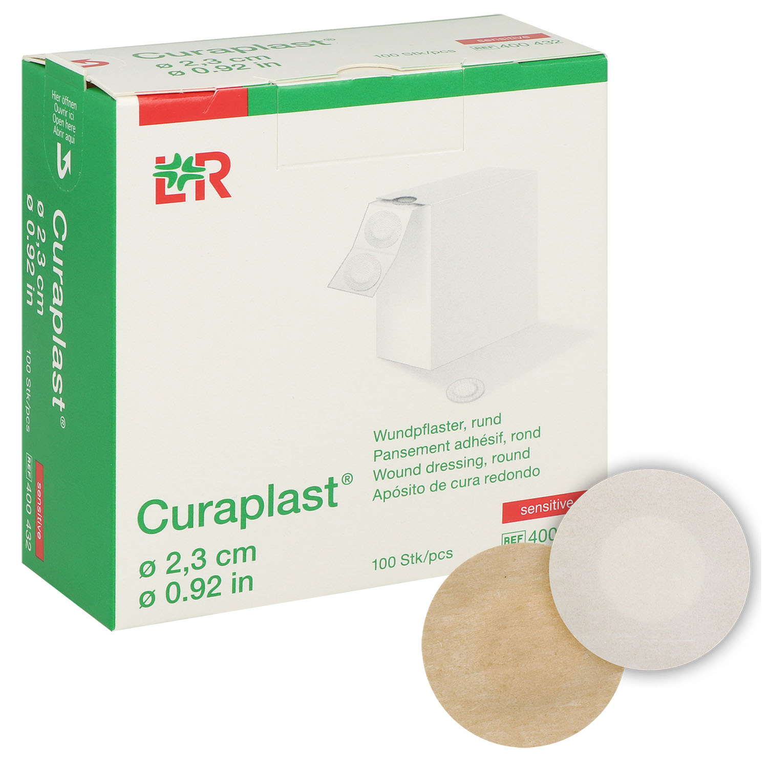 Curaplast sensitive Pflaster rund