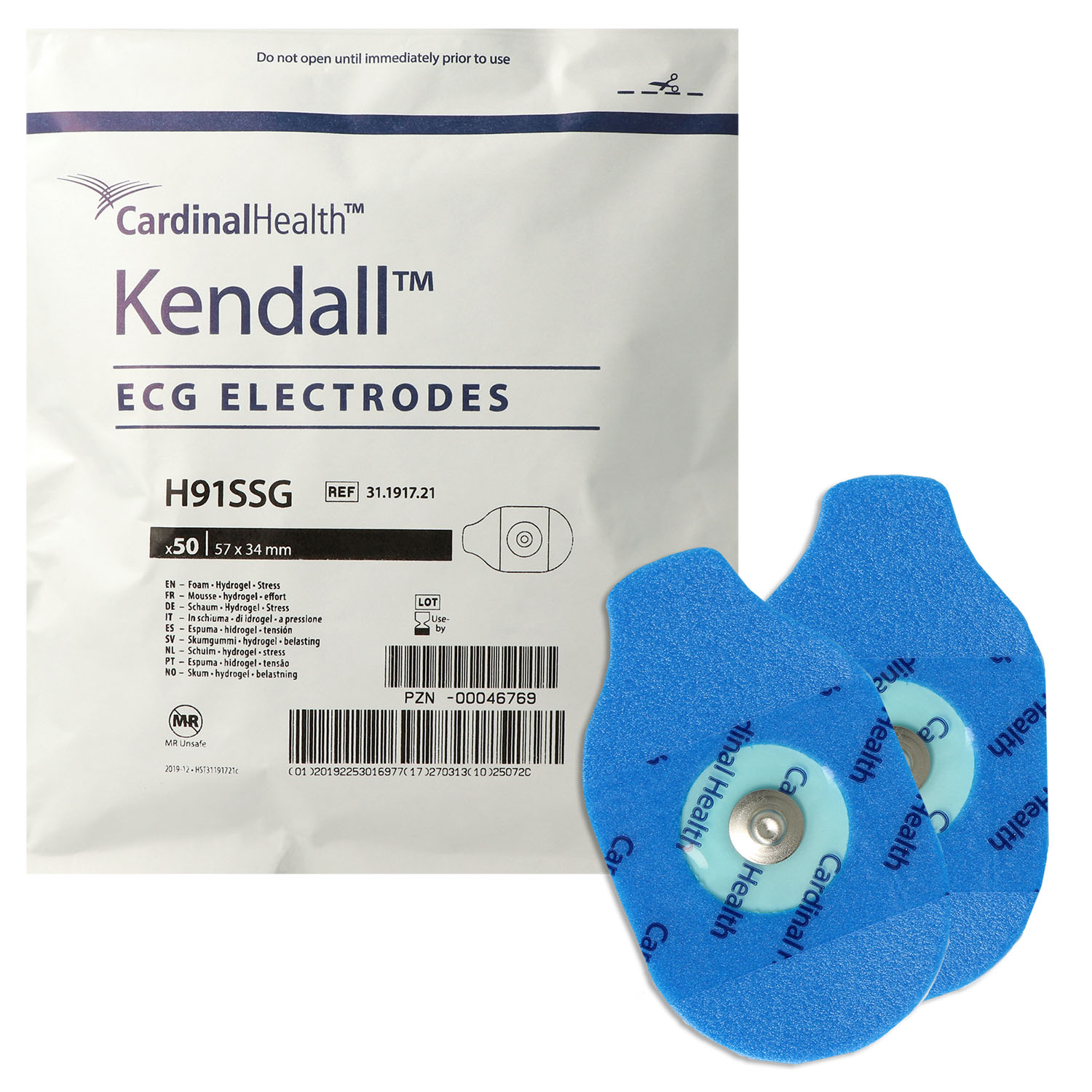 Einmal-Elektroden für Erwachsene, Päd.H91SSG Hydrogel, Schaumstoff