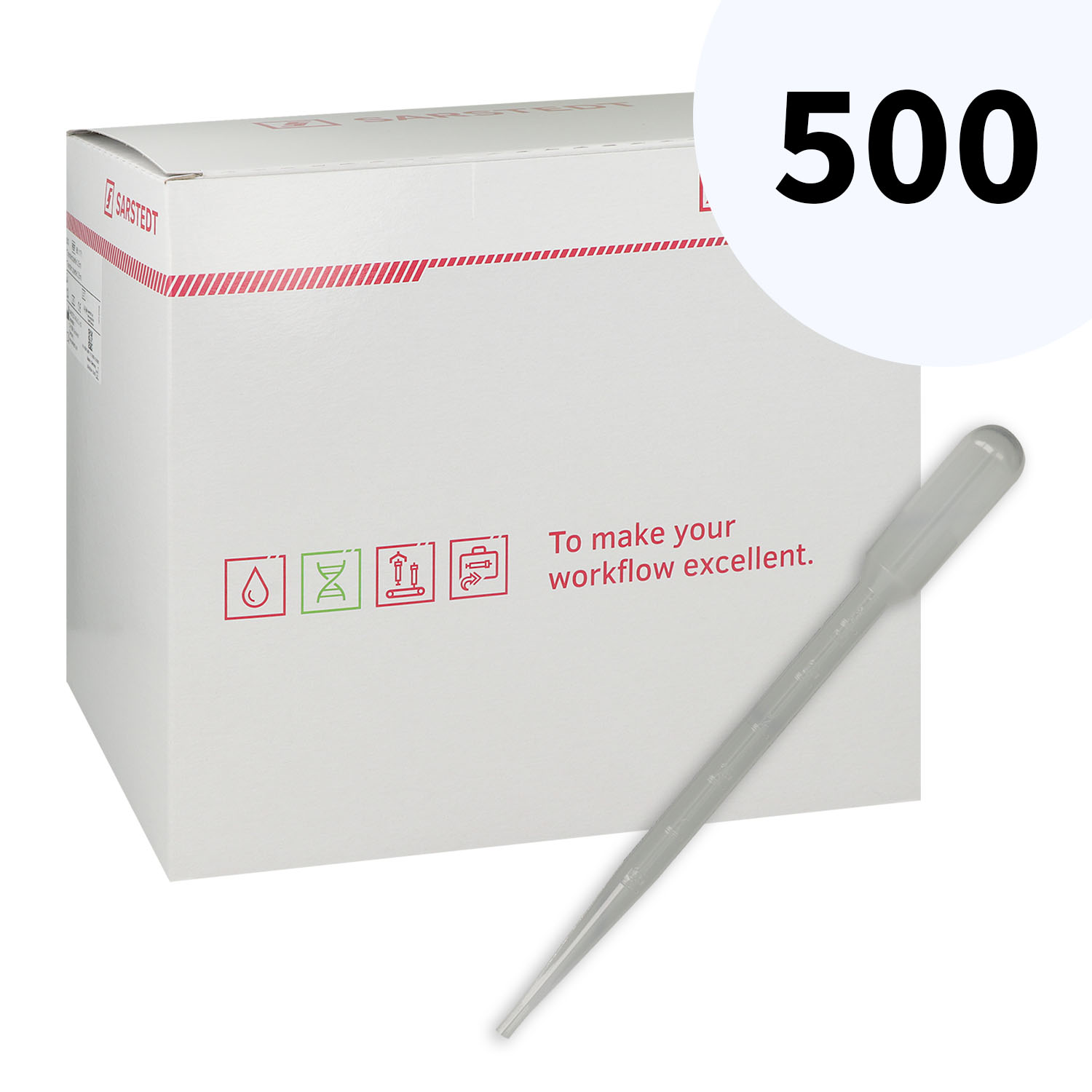 Transferpipette 3,5 ml, LD-PE transparent