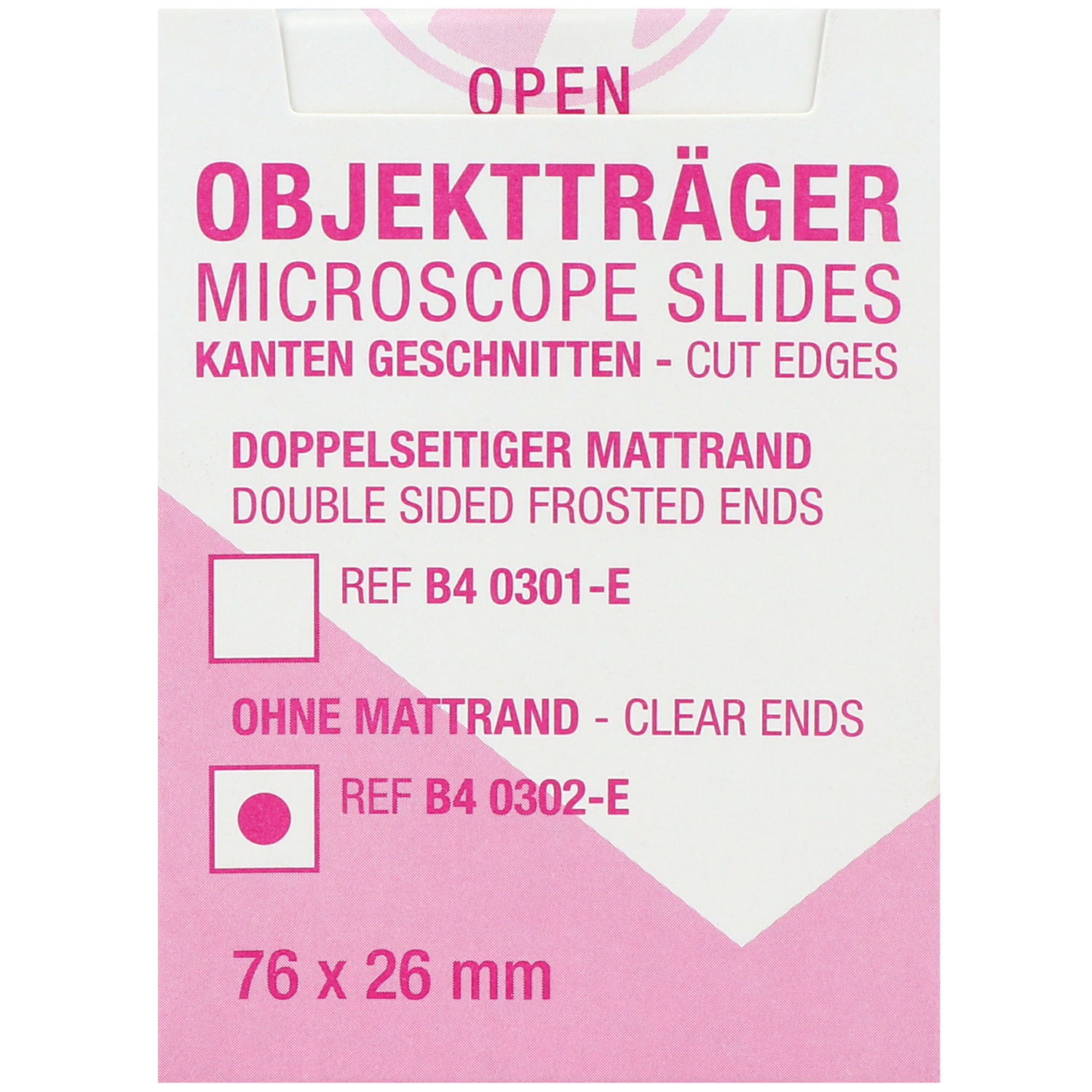 Mediware ECO-Objektträger Standard