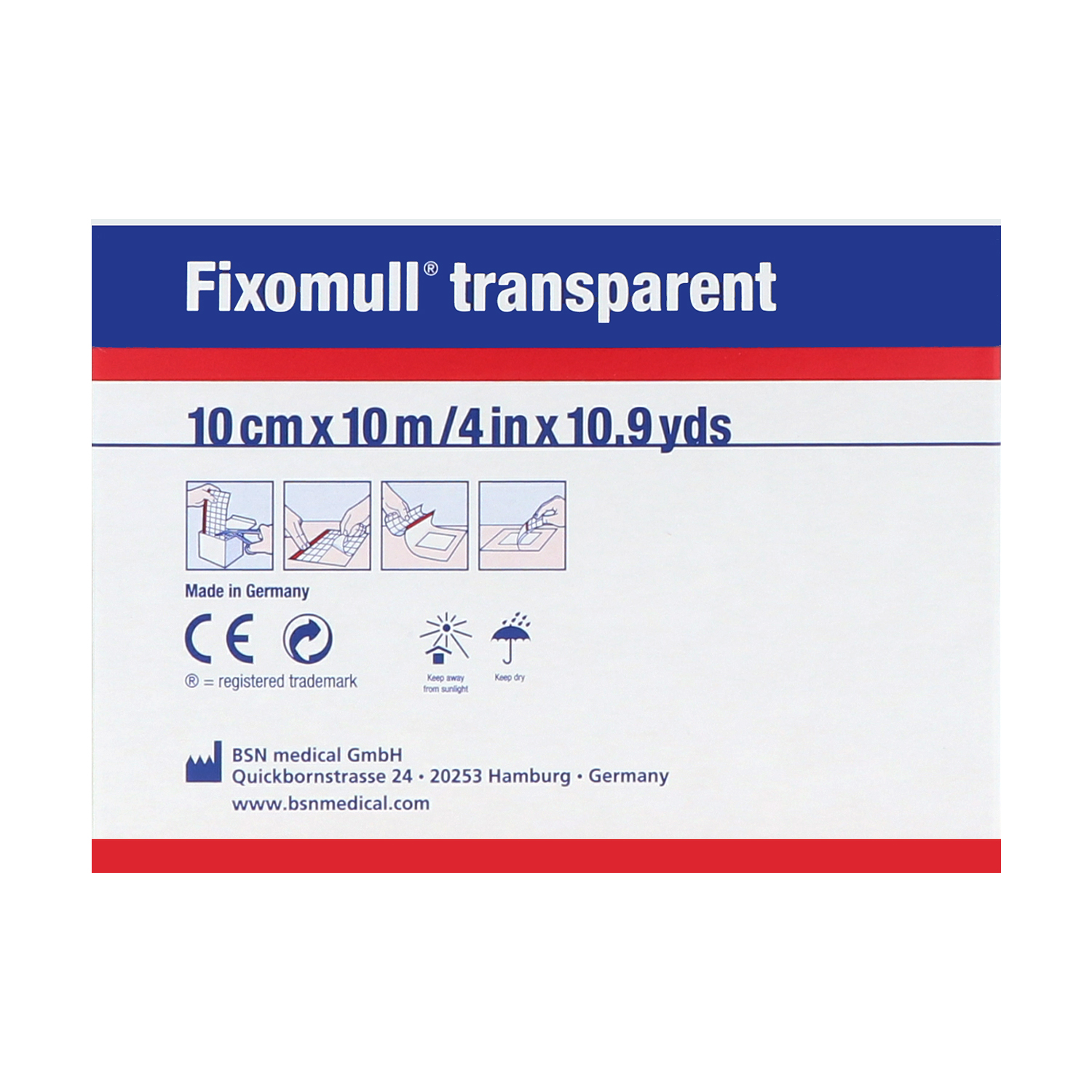 Fixomull Transparent Verbandfixierung
