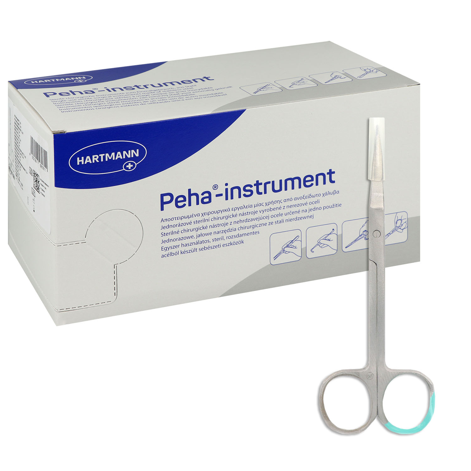 Peha-Instrument Iris-Schere gerade 11,5 cm - 25 St.