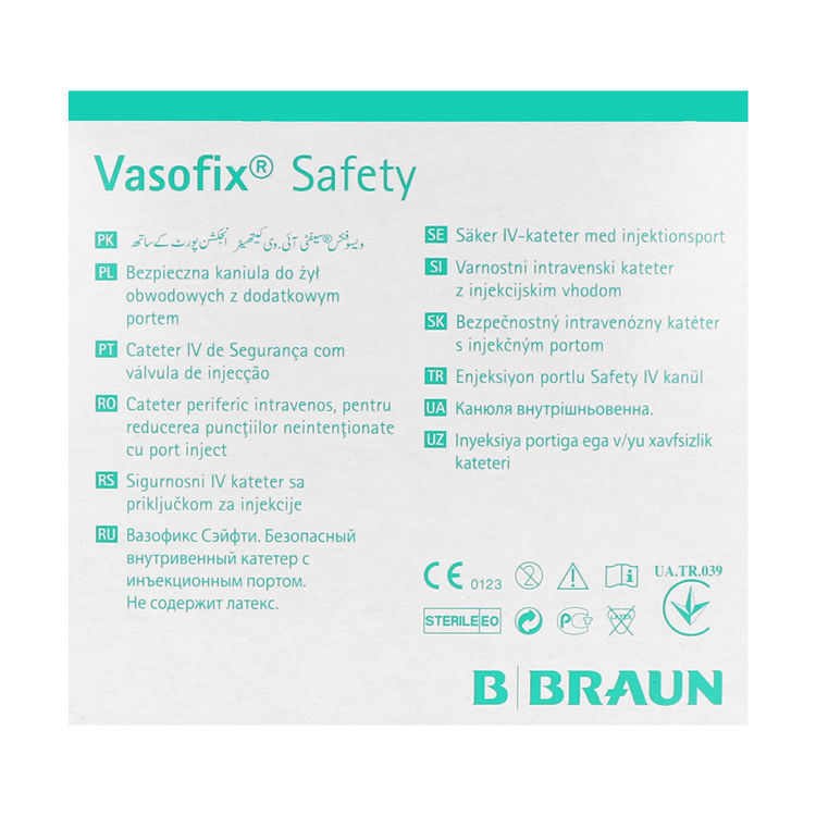 Vasofix Safety, Sicherheitsvenenverweilkanüle mit Zuspritzport