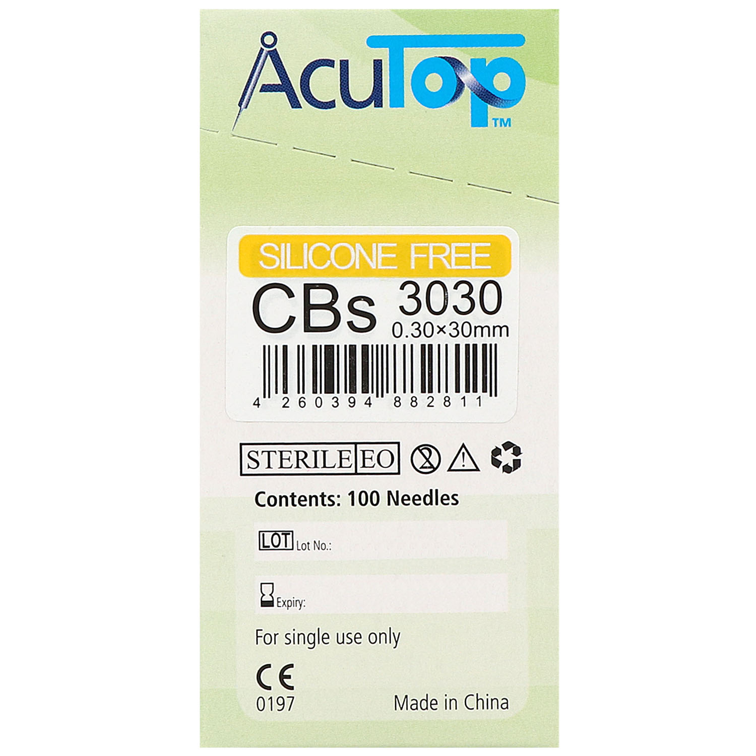 Akupunkturnadeln AcuTop CBs Type