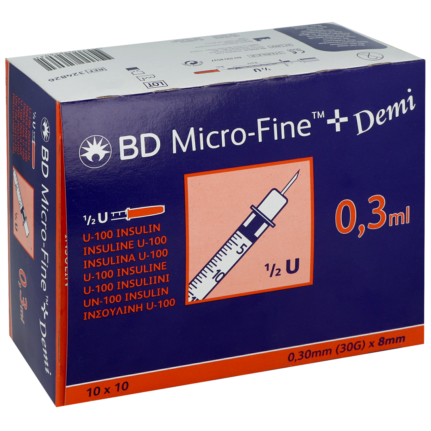 MICRO-FINE+ Demi Insulinspritze mit Kanüle