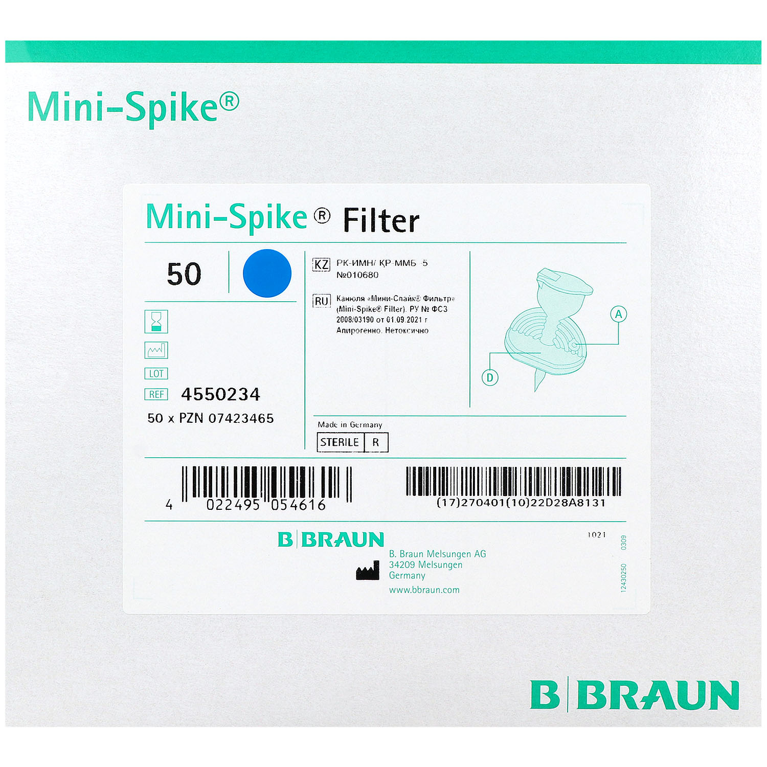 Mini-Spike Plus mit Partikelfilter