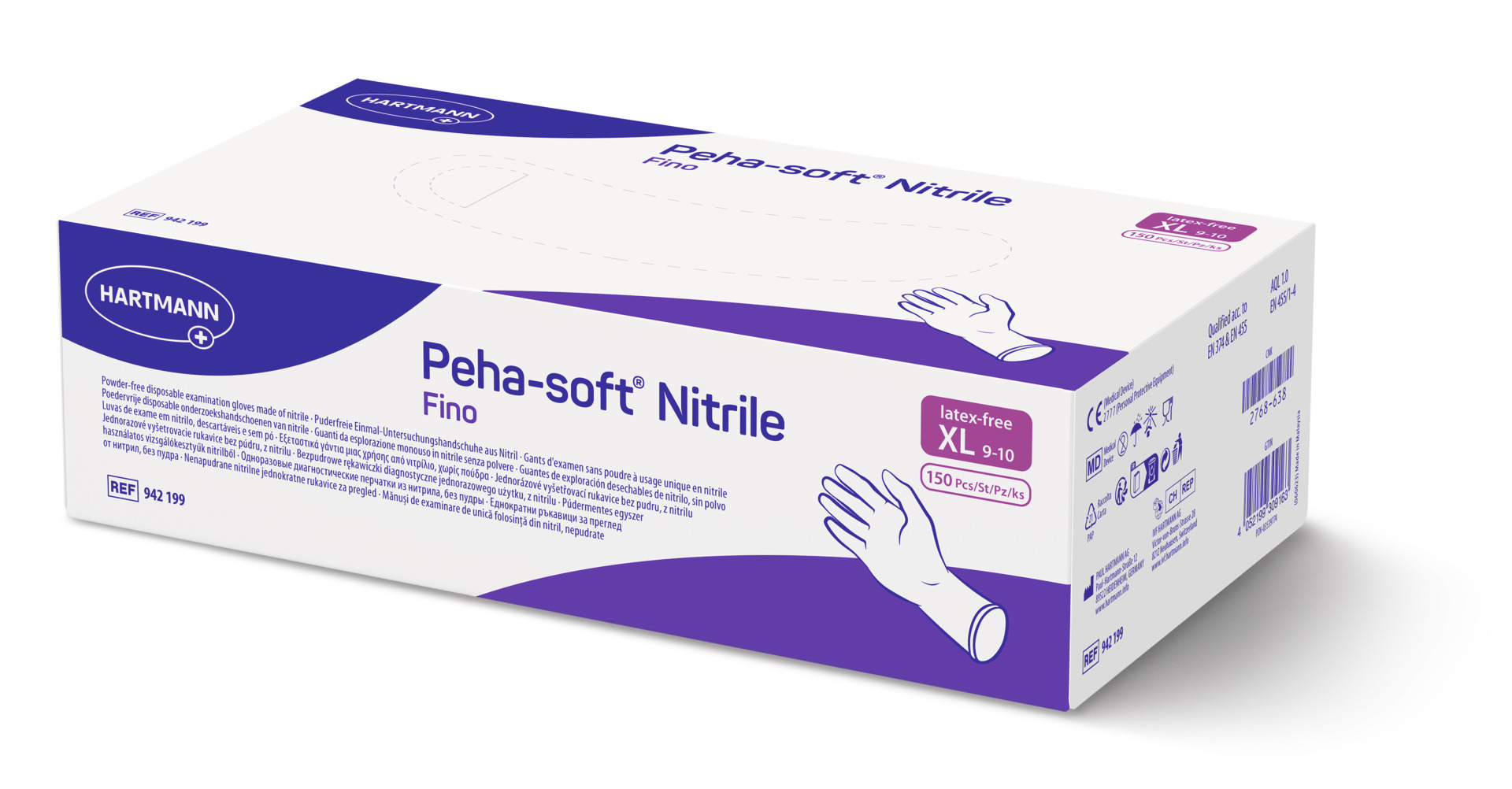 Peha-soft nitrile fino XL - 150 St. Nitrilhandschuhe
