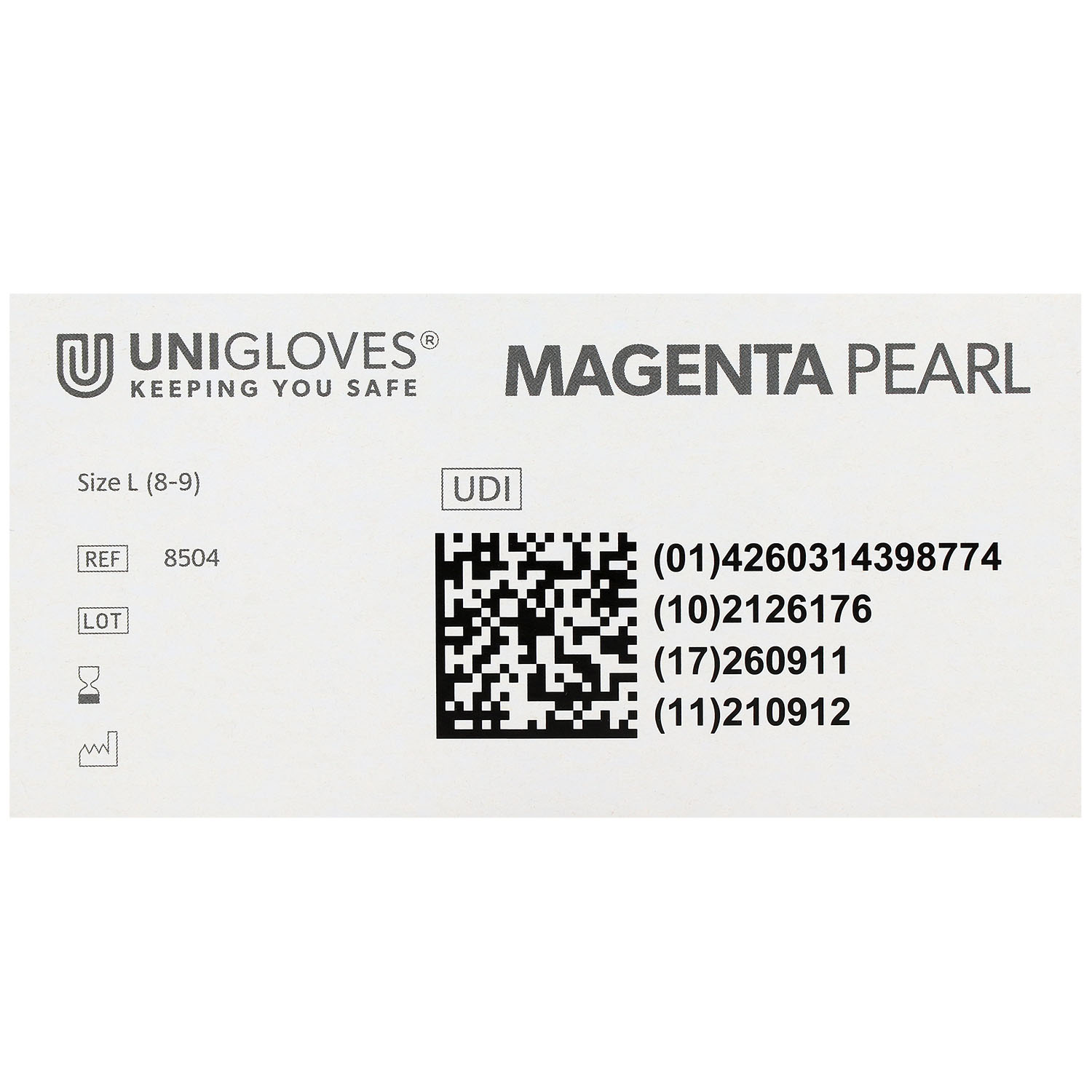 Unigloves MAGENTA PEARL Nitrilhandschuhe, puderfrei, magenta