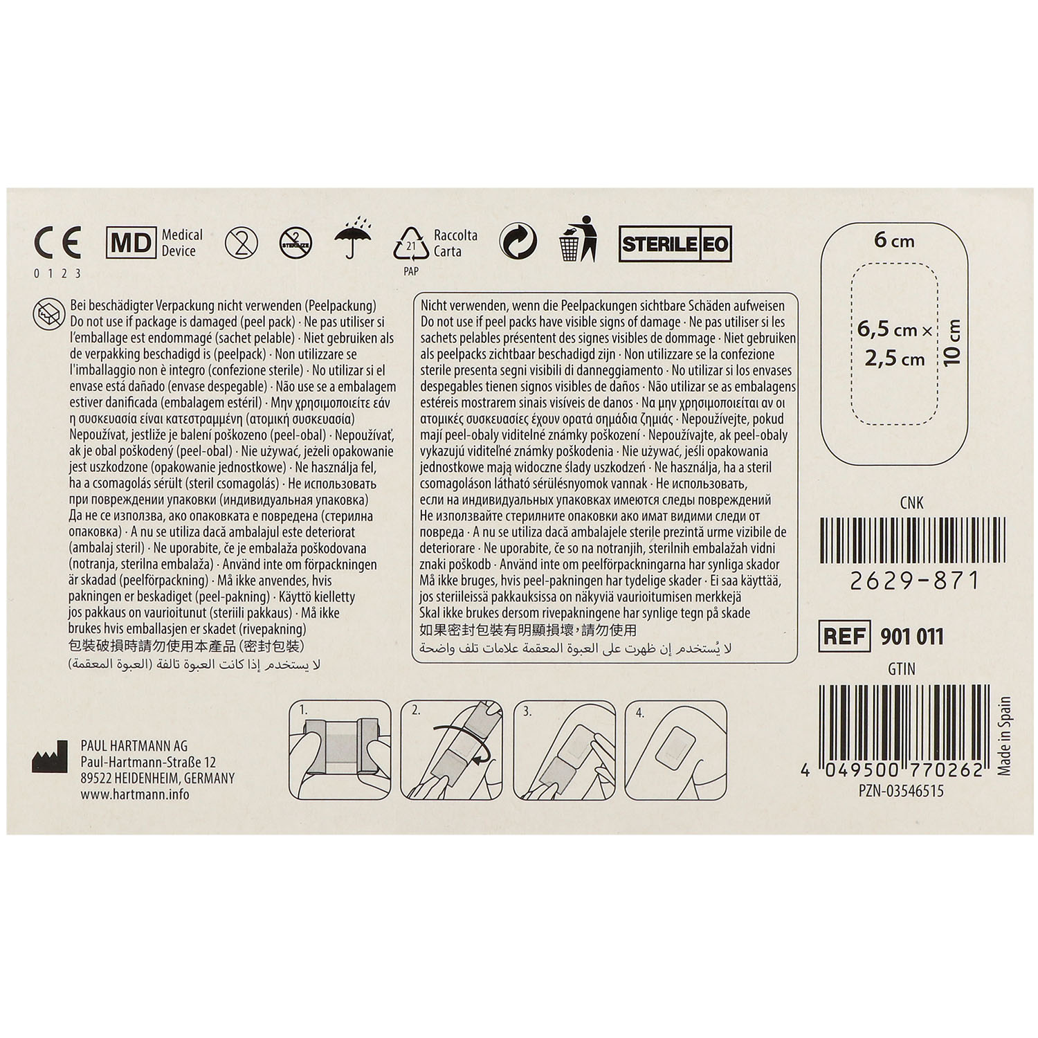 Cosmopor Advance Post-OP-Verband, selbstklebend, steril