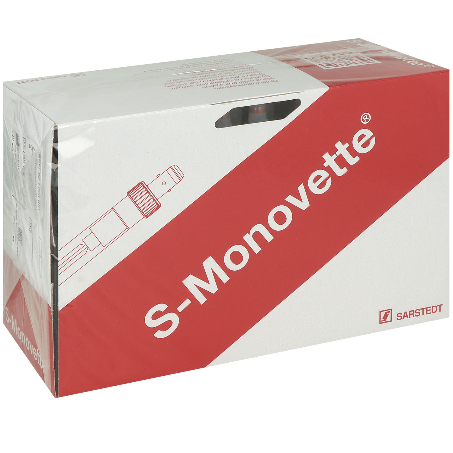 S-Monovette neutral Z steril mit Papieretikett