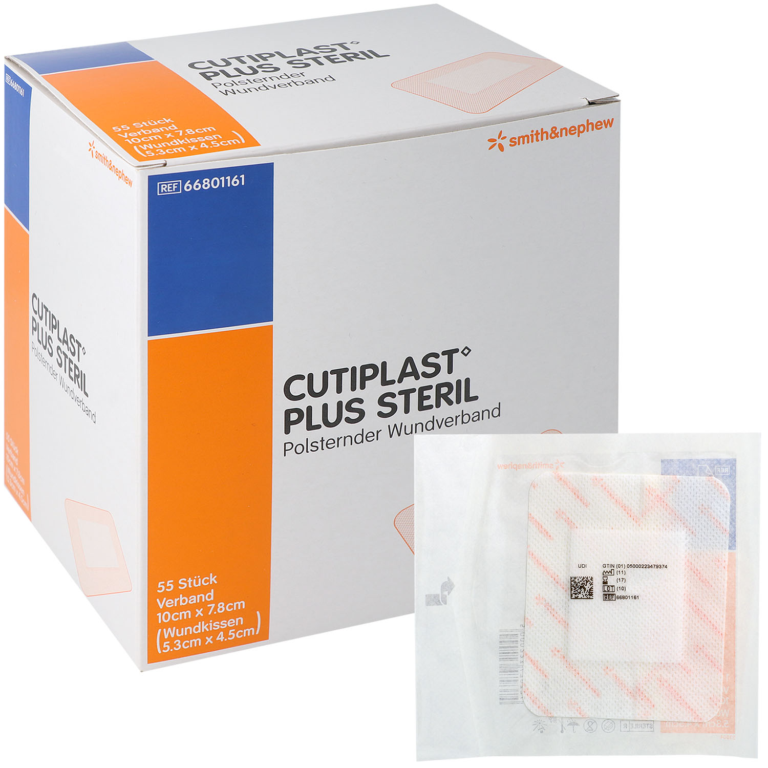 Cutiplast Plus Steril 10 x 7,8 cm - 55 Stück