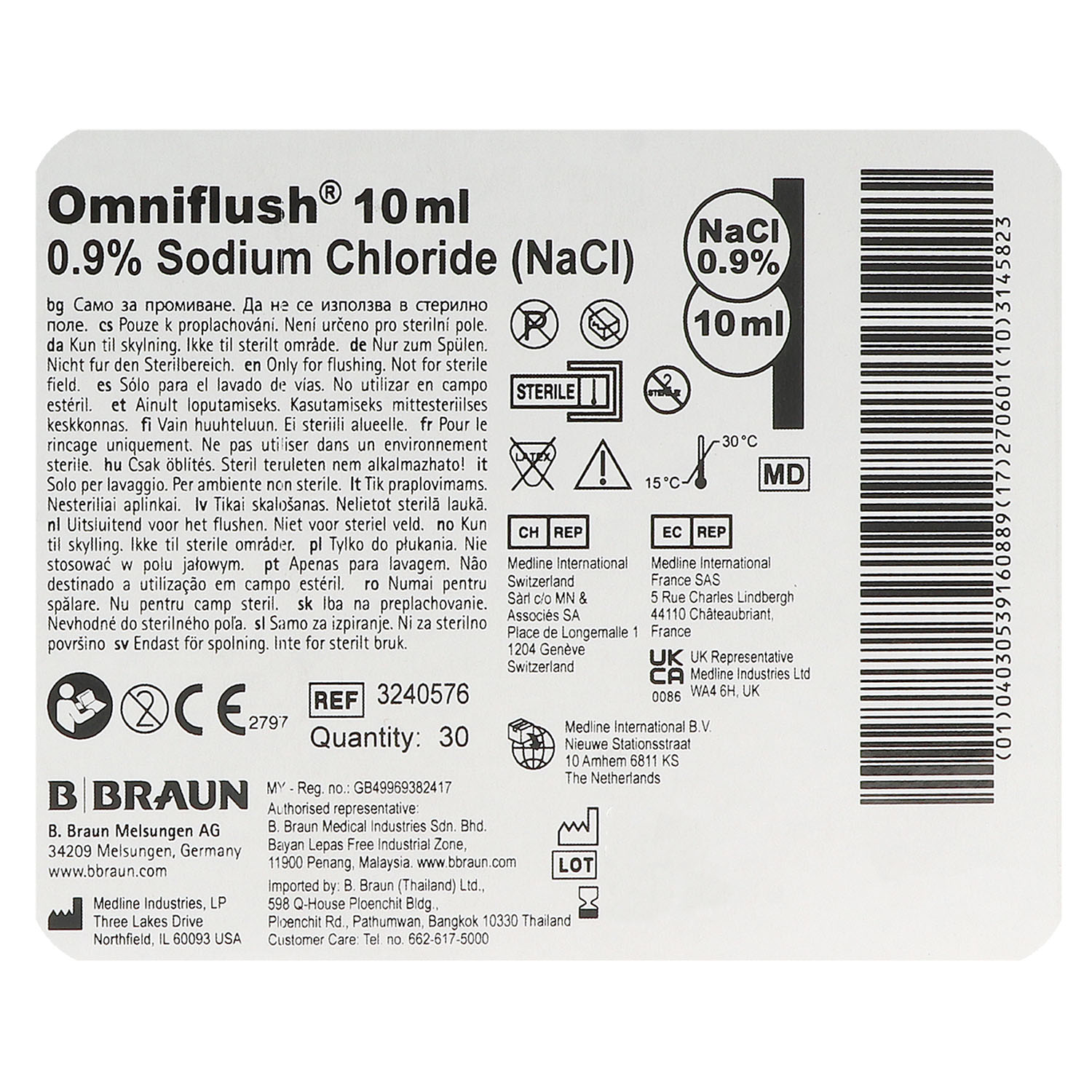 Omniflush vorgefüllte NaCl 0,9%-Spülspritze