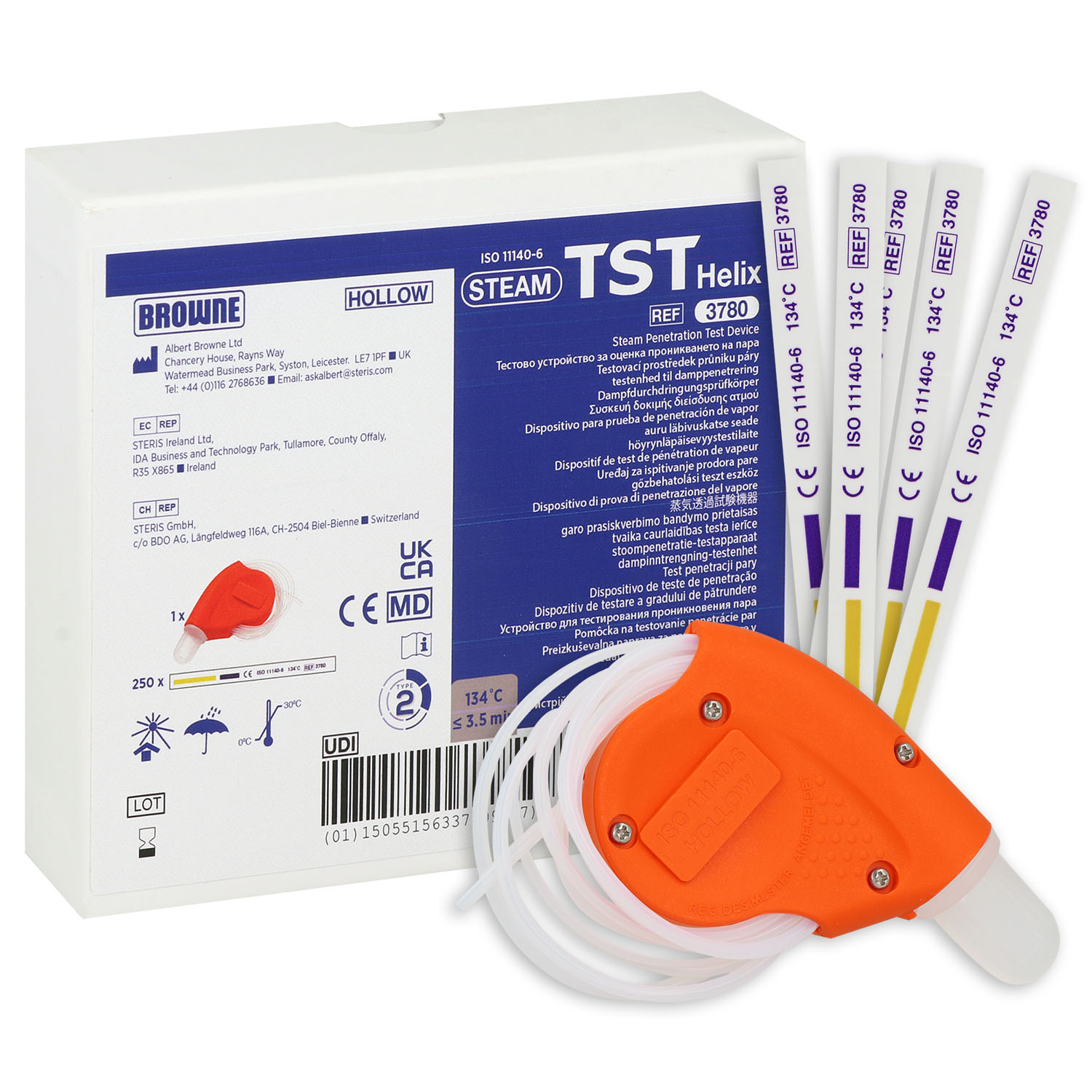 BROWNE TST Helix-Testsystem inkl. 250 Indikatoren