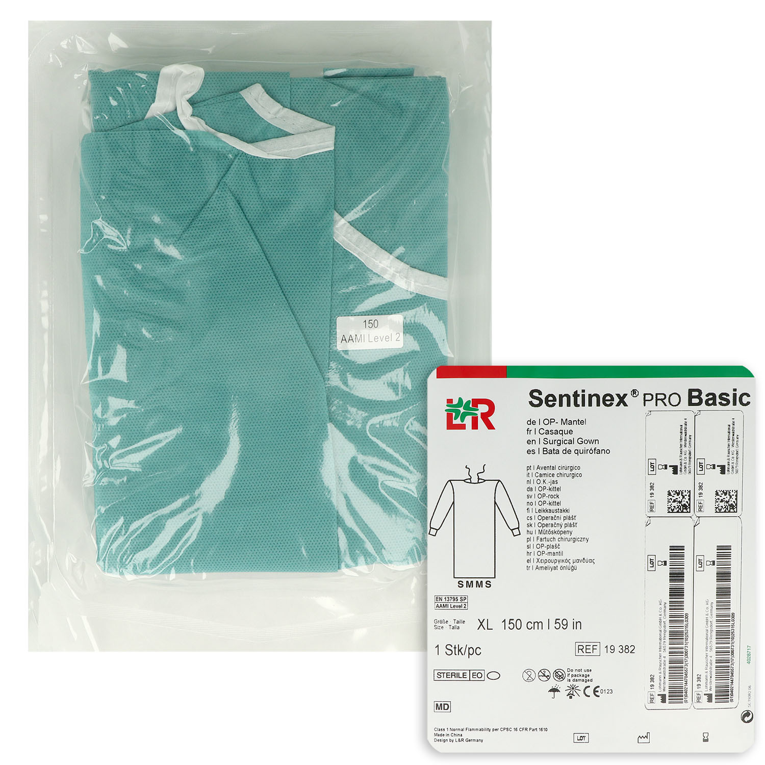 Sentinex PRO OP-Mantel SMMS Basic ohne Einschlag
