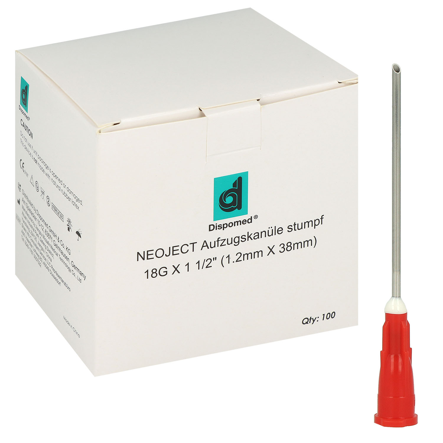 Neoject Aufziehkanülen stumpf ohne Filter   