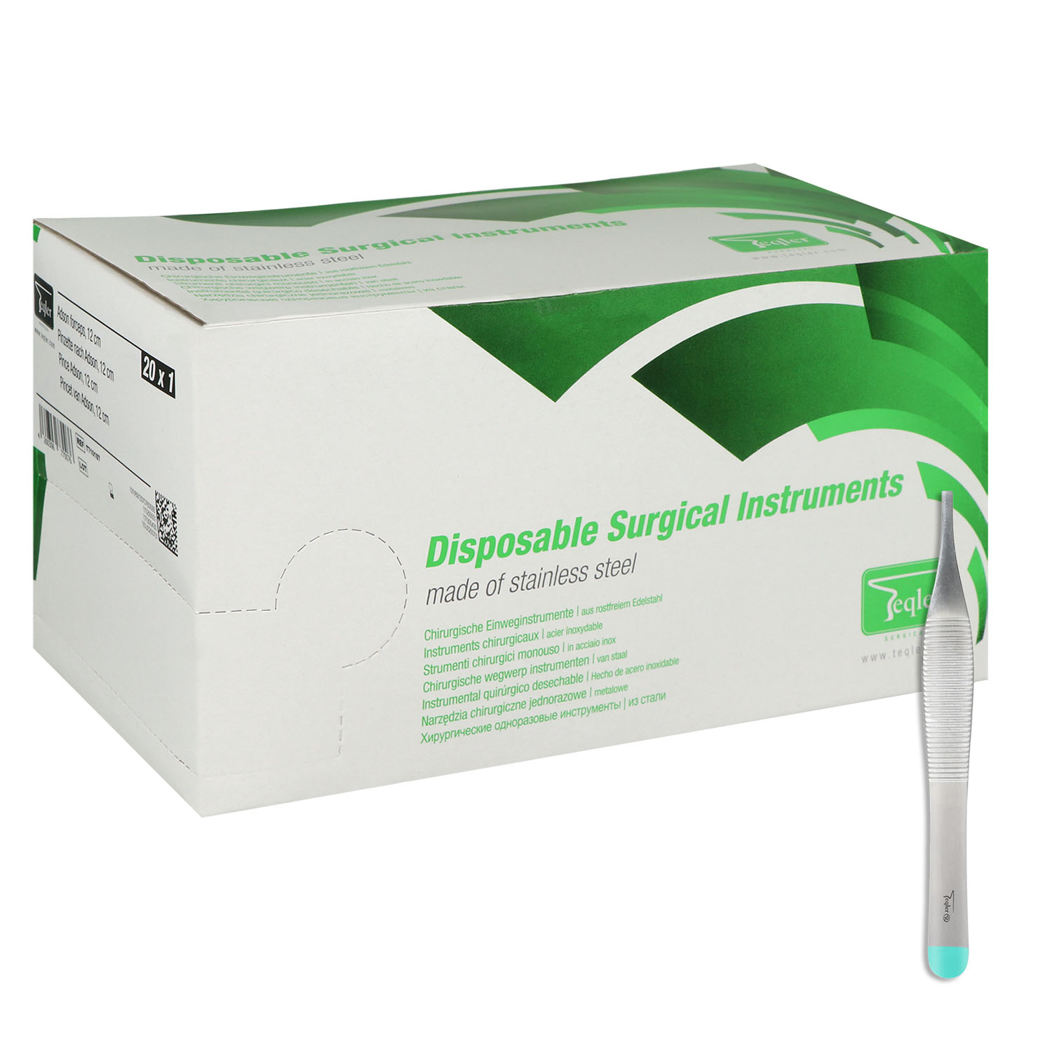 Teqler Adson-Pinzette gerade