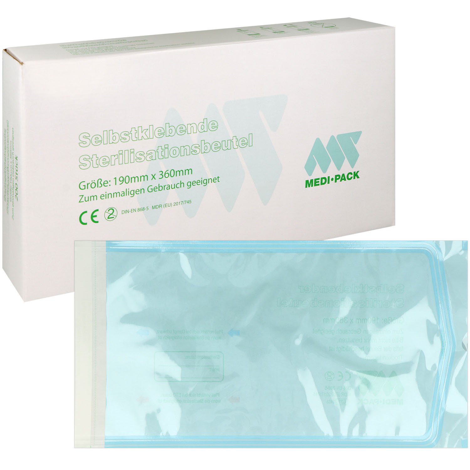 Steri-Beutel selbstklebend