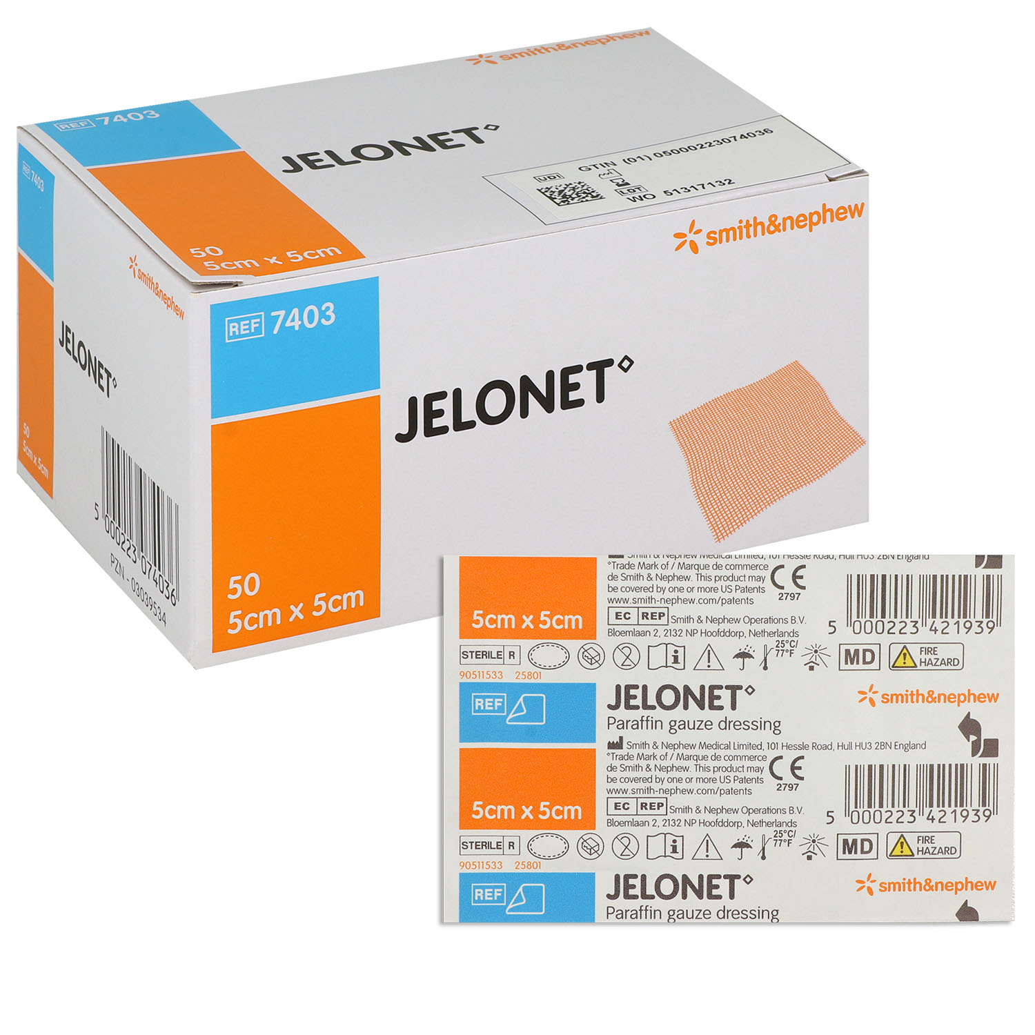 JELONET Paraffingaze steril
