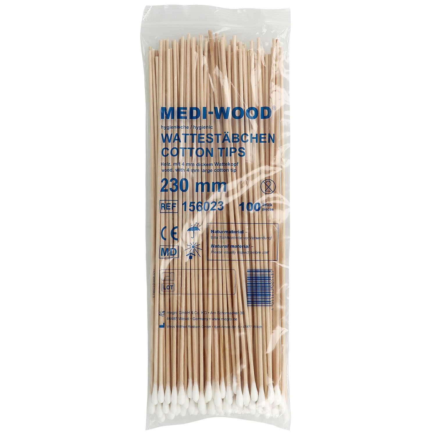 MEDI-WOOD Wattestäbchen Holz