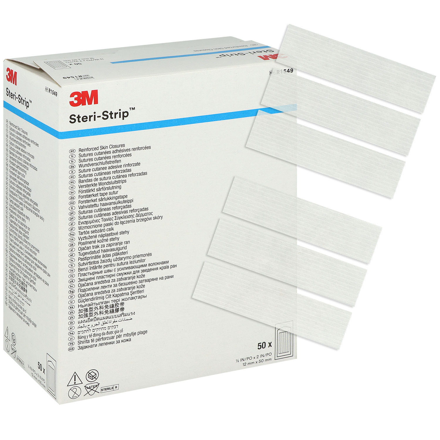 3M Steri-Strip 12 x 50 mm - 50 x 6 Stück