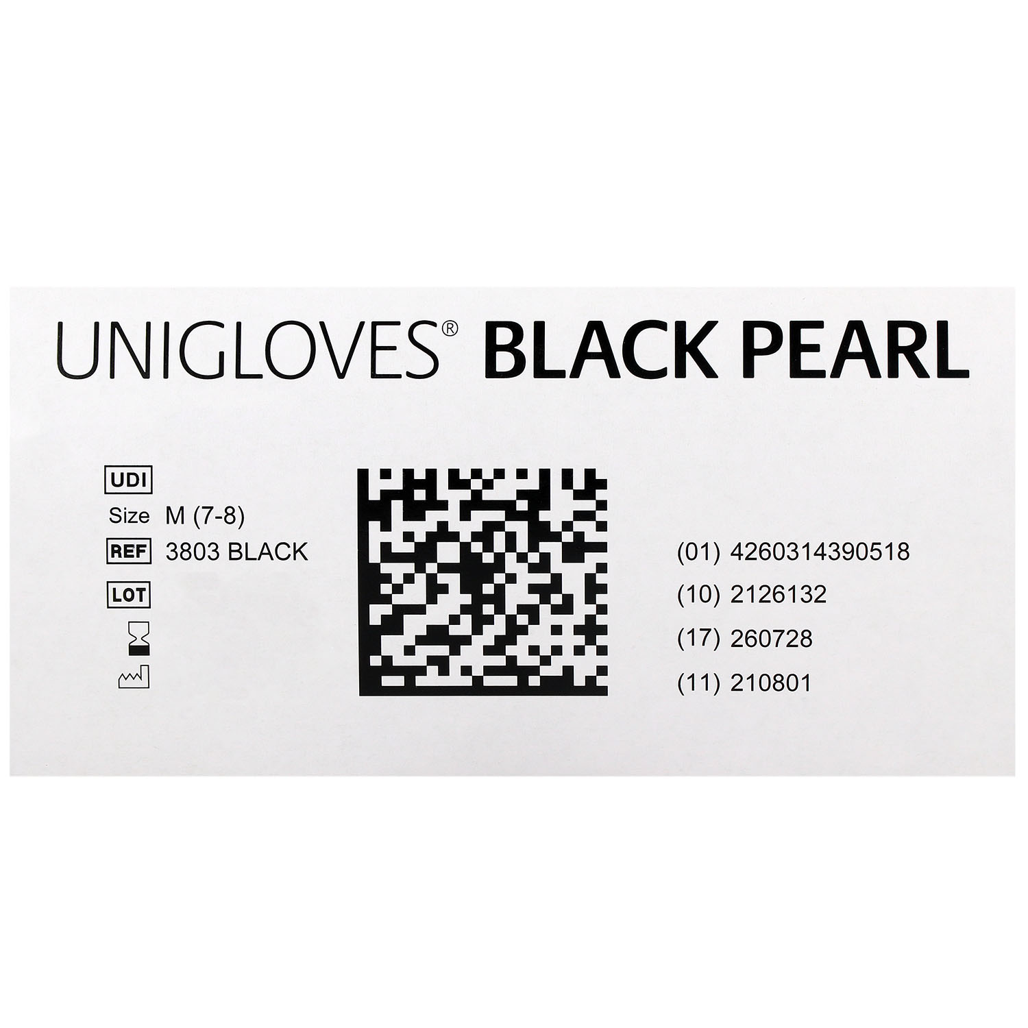 Unigloves BLACK PEARL Nitrilhandschuhe, puderfrei, schwarz Unigloves BLACK PEARL Nitrilhandschuhe, puderfrei, schwarz