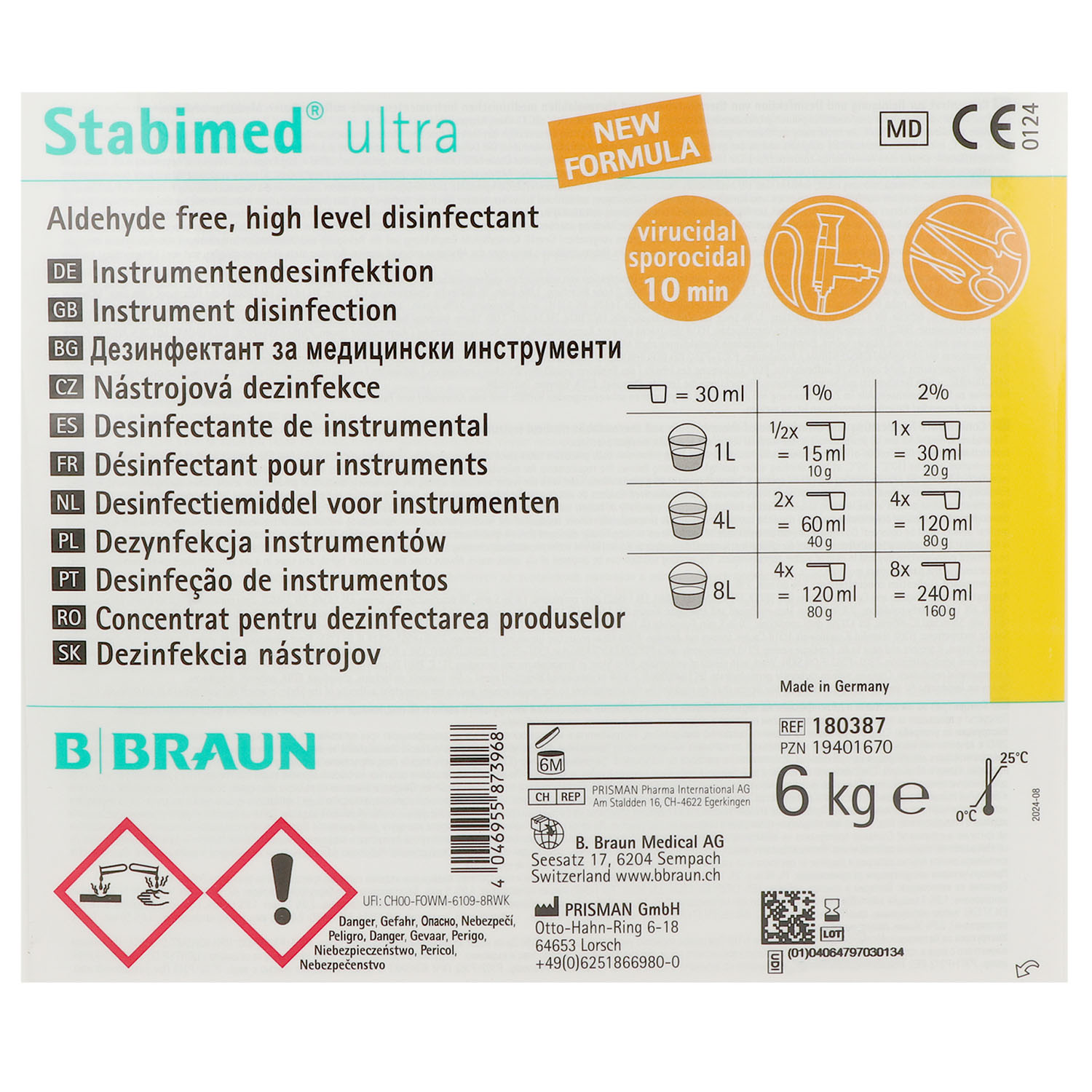 Stabimed ultra Instrumentenreinigung und -desinfektionspulver