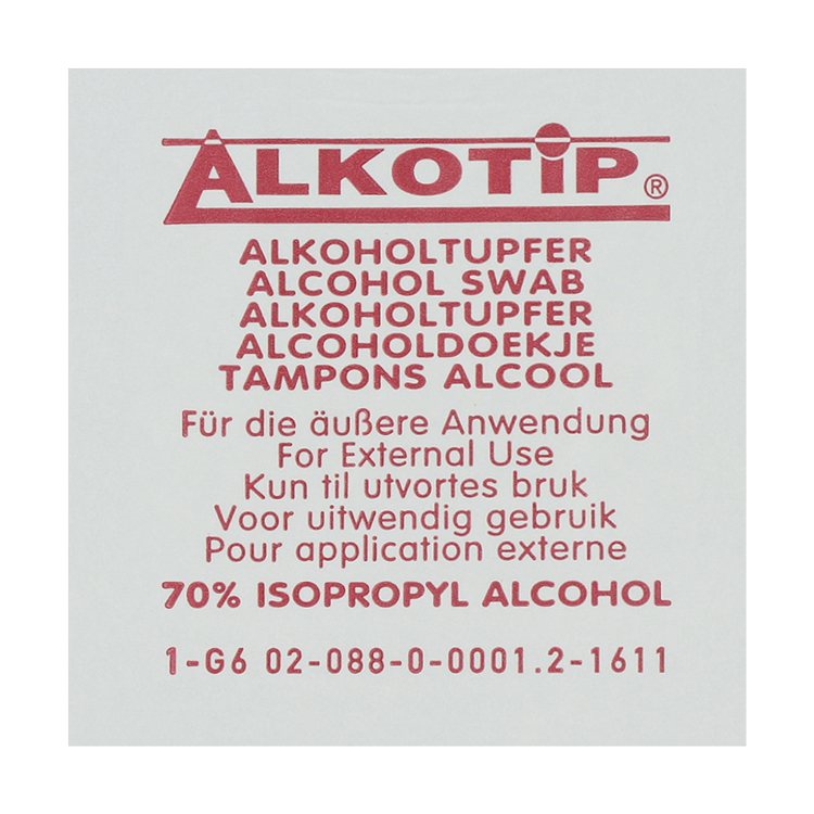 Diaprax Alkotip Standard Alkoholtupfer 65x30mm, 100 Stück