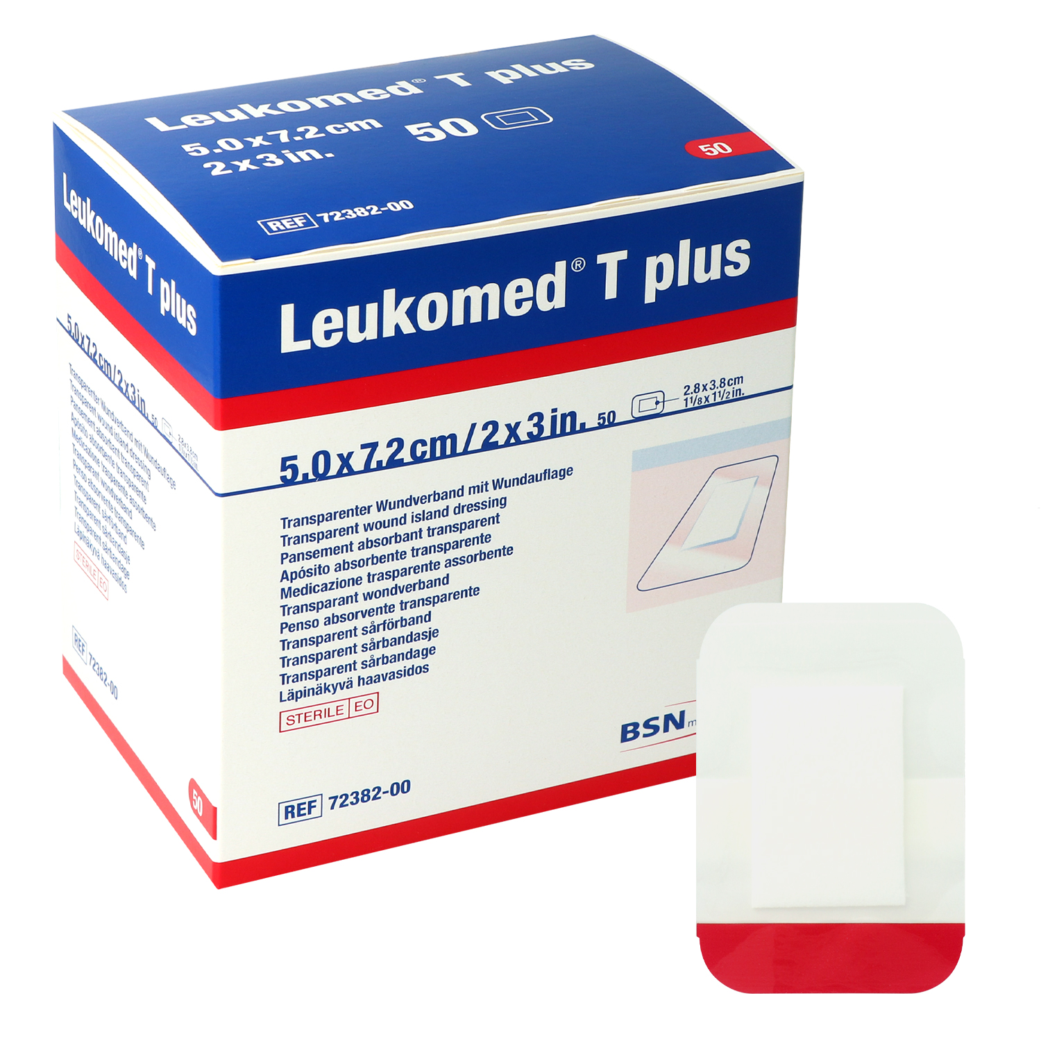 Leukomed T plus steriler Wundverband 5 x 7.2 cm
