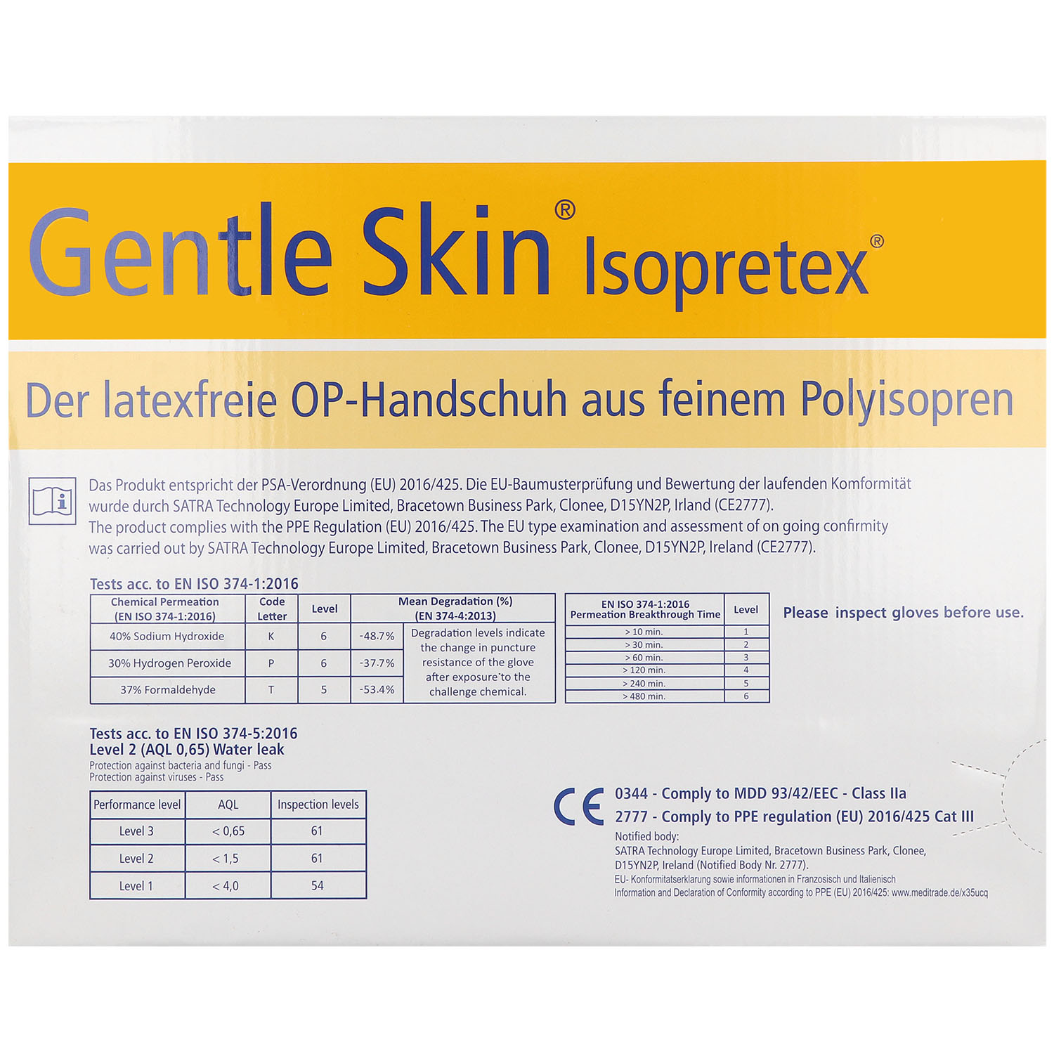 Gentle Skin Isopretex OP-Handschuhe