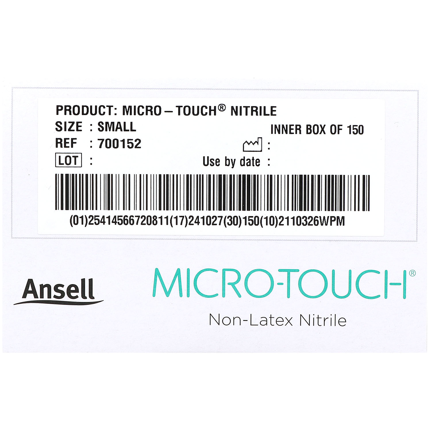 Ansell Micro Touch Nitril Handschuh weiß