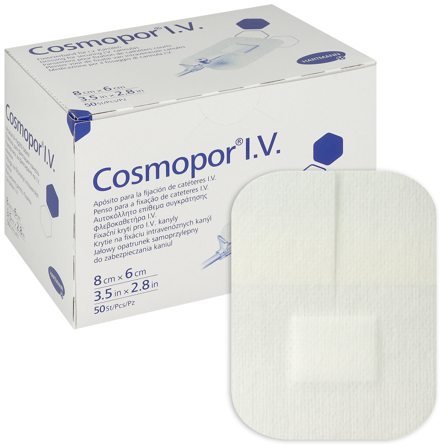 Cosmopor I.V. Kanülenfixierverband 6 x 8 cm