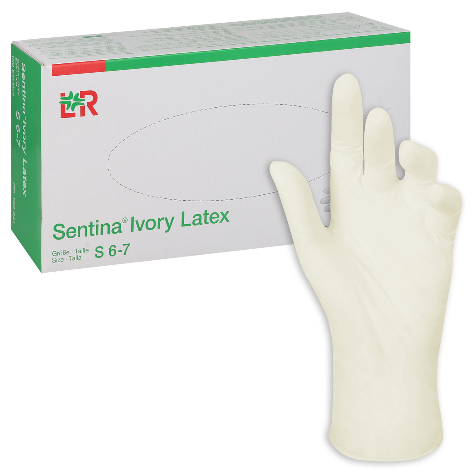 Sentina Ivory Latex-Untersuchungshandschuhe