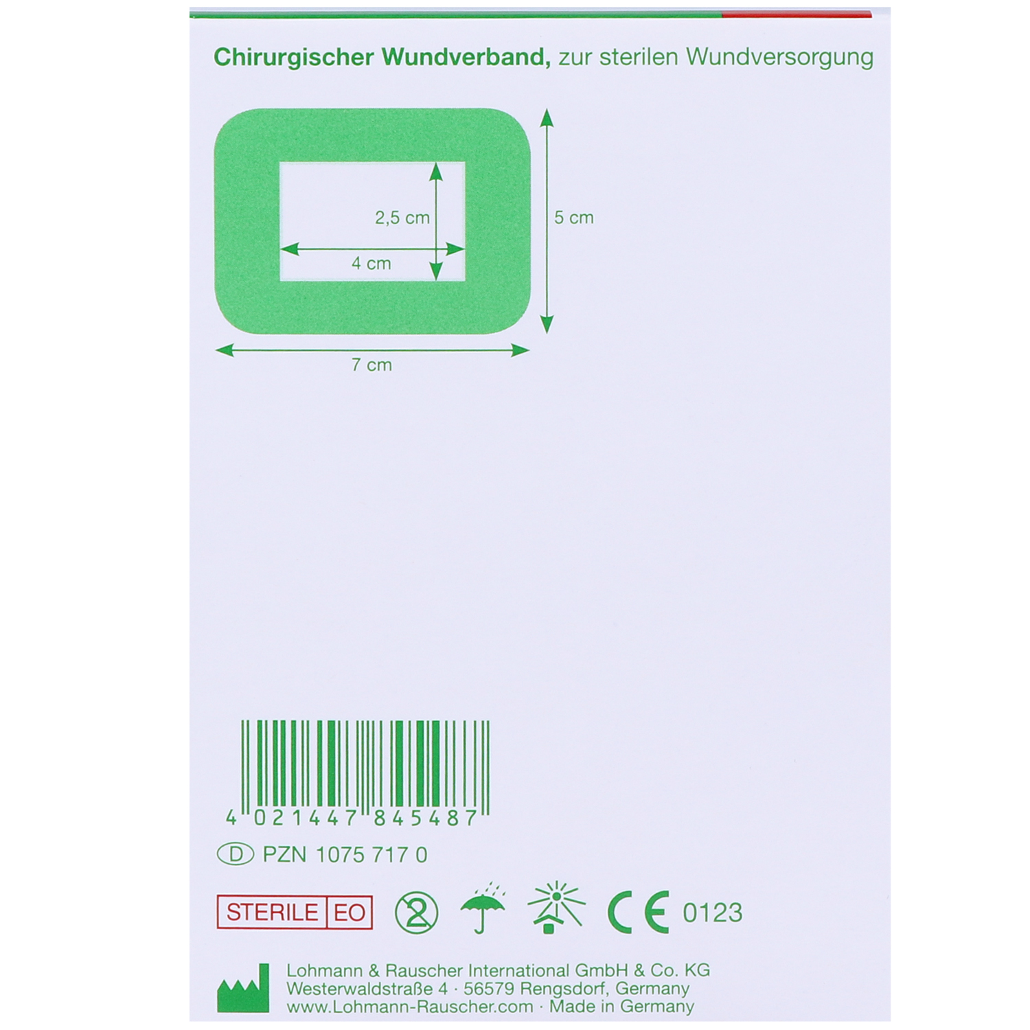Curapor chirurgischer Wundverband, steril