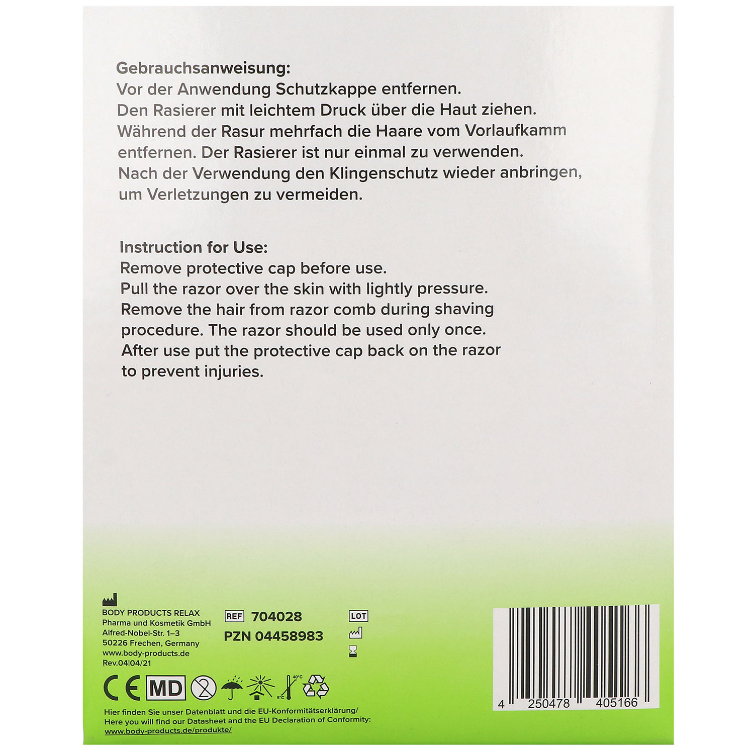 Medi-Inn Einmal-Rasierer blau