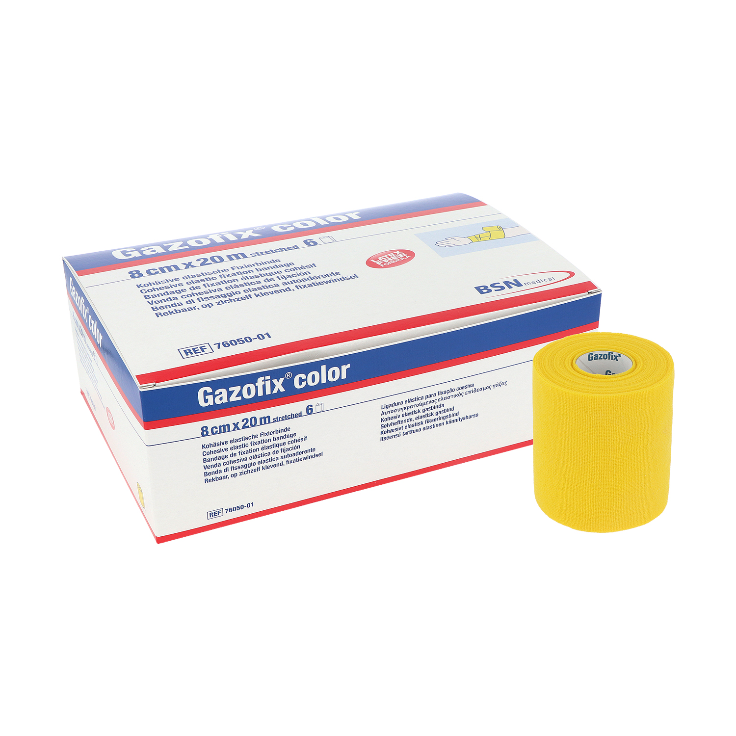 Gazofix color farbige Fixierbinde