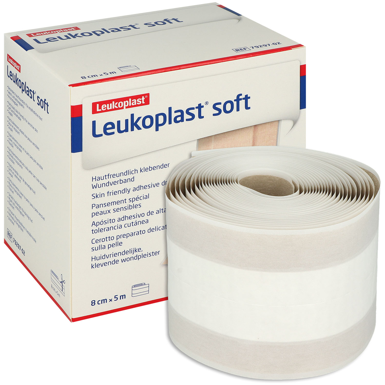 LEUKOPLAST soft Pflaster 8 cm x 5 m