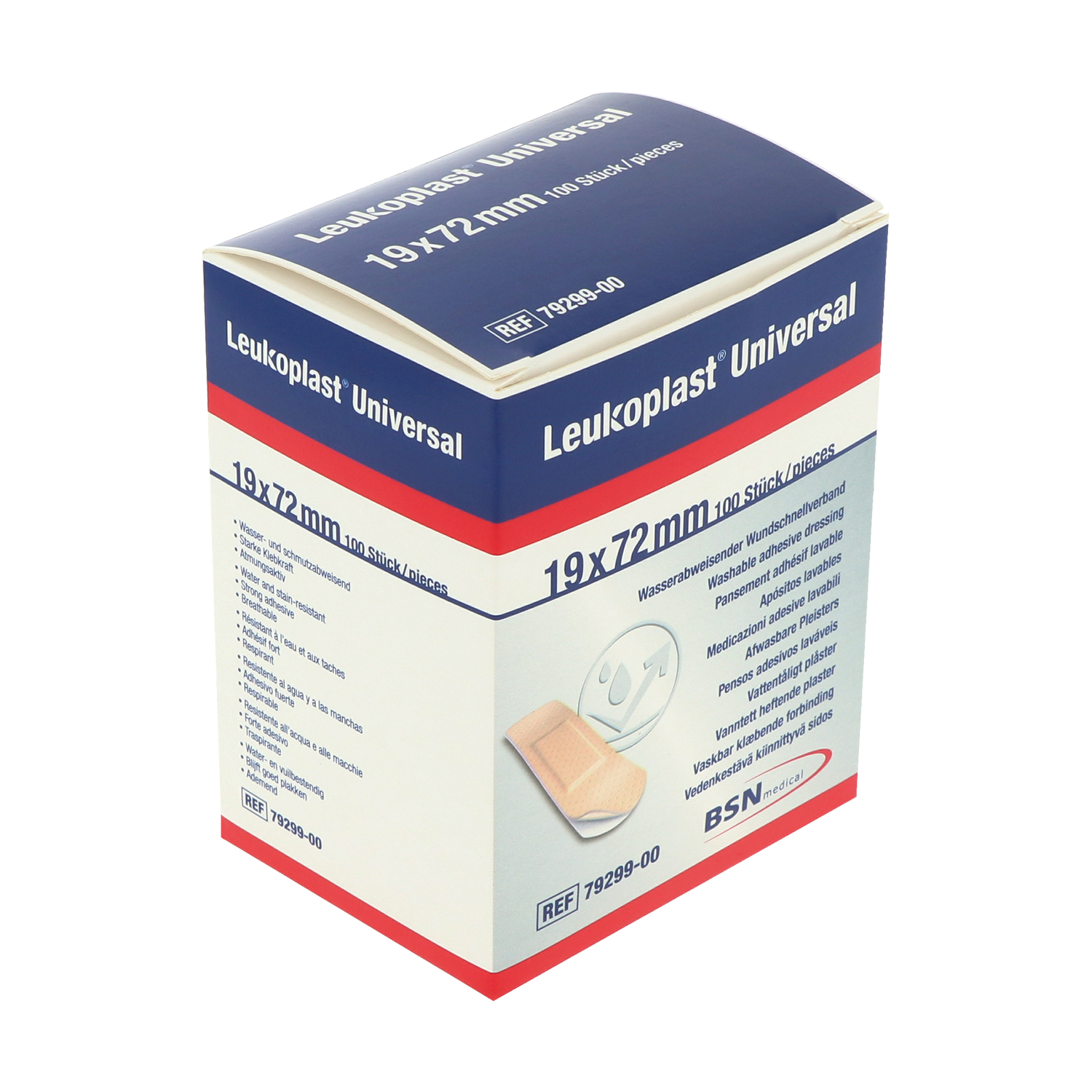 Leukoplast Universal Strips, Wundpflaster, wasserabweisend