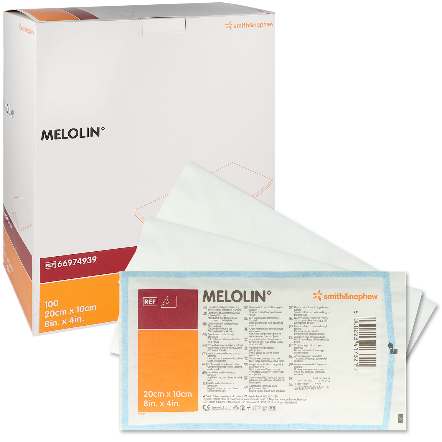 Melolin Wundauflagen steril einzeln eingesiegelt 10 x 20 cm - 100 St.