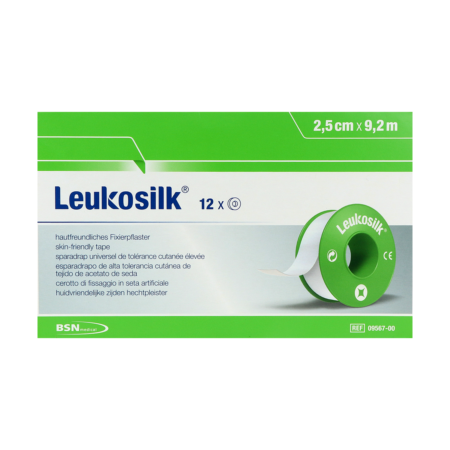 Leukosilk Fixierpflaster, Rollenpflaster