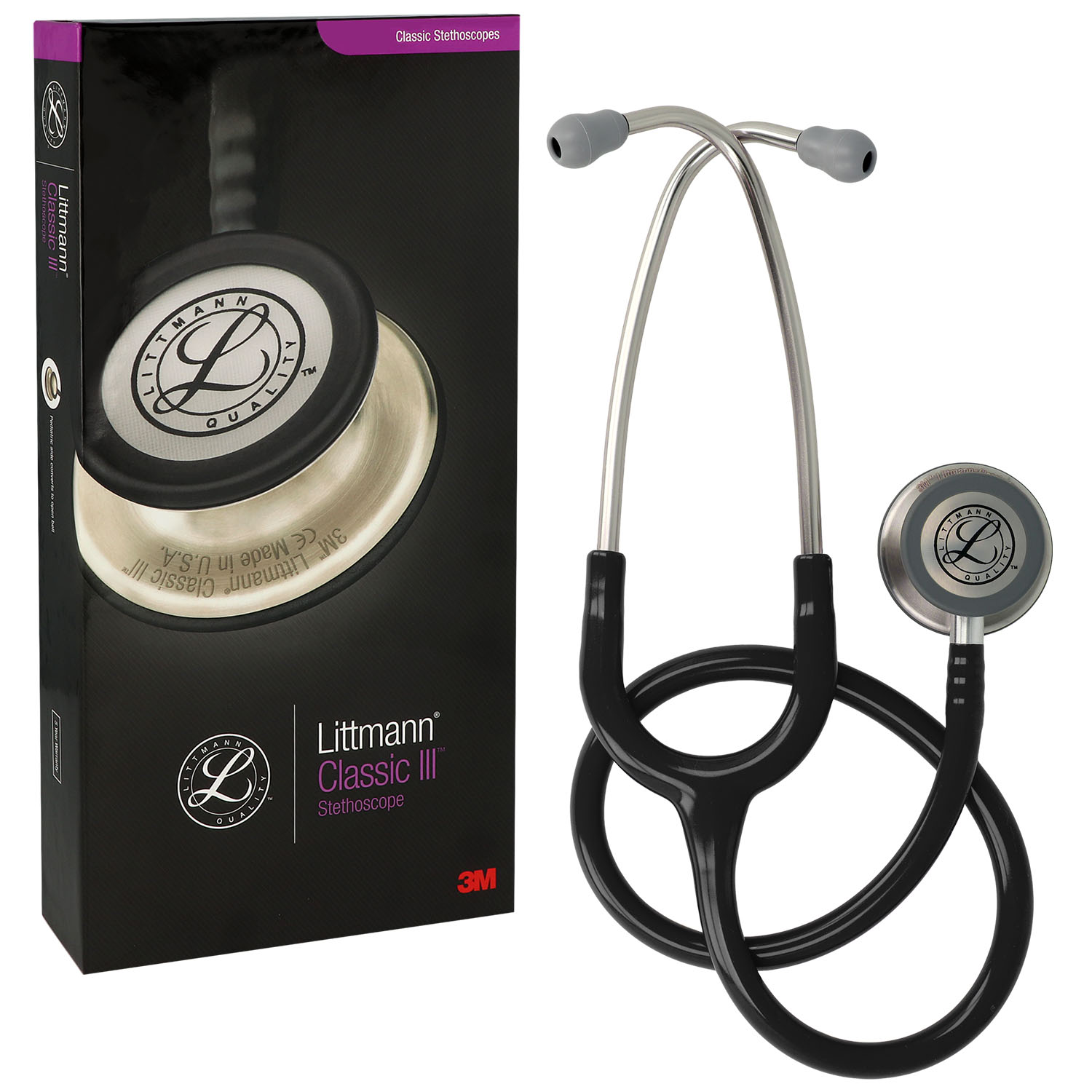 Littmann classic III Stethoskop Standard schwarz