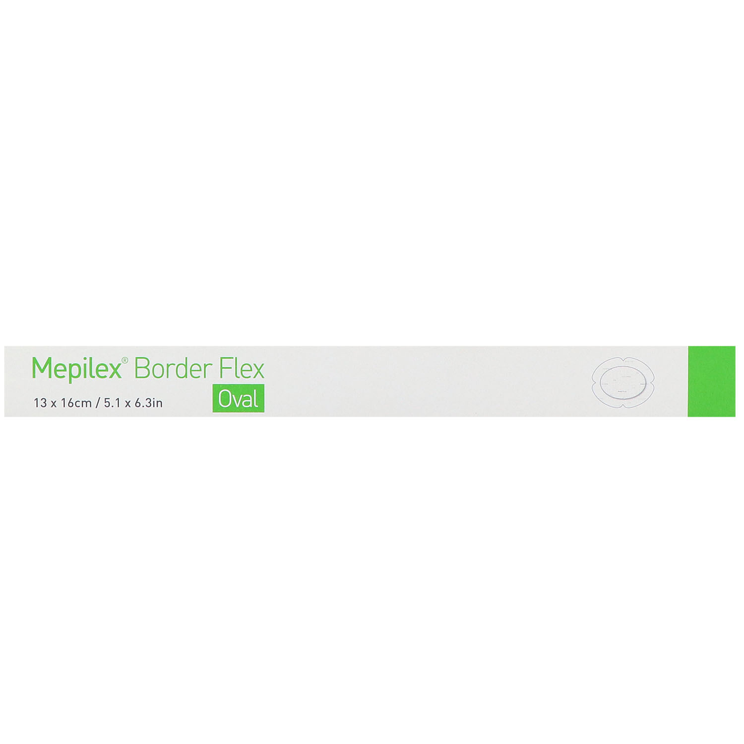 Mepilex Border Flex Oval haftend Schaumverband