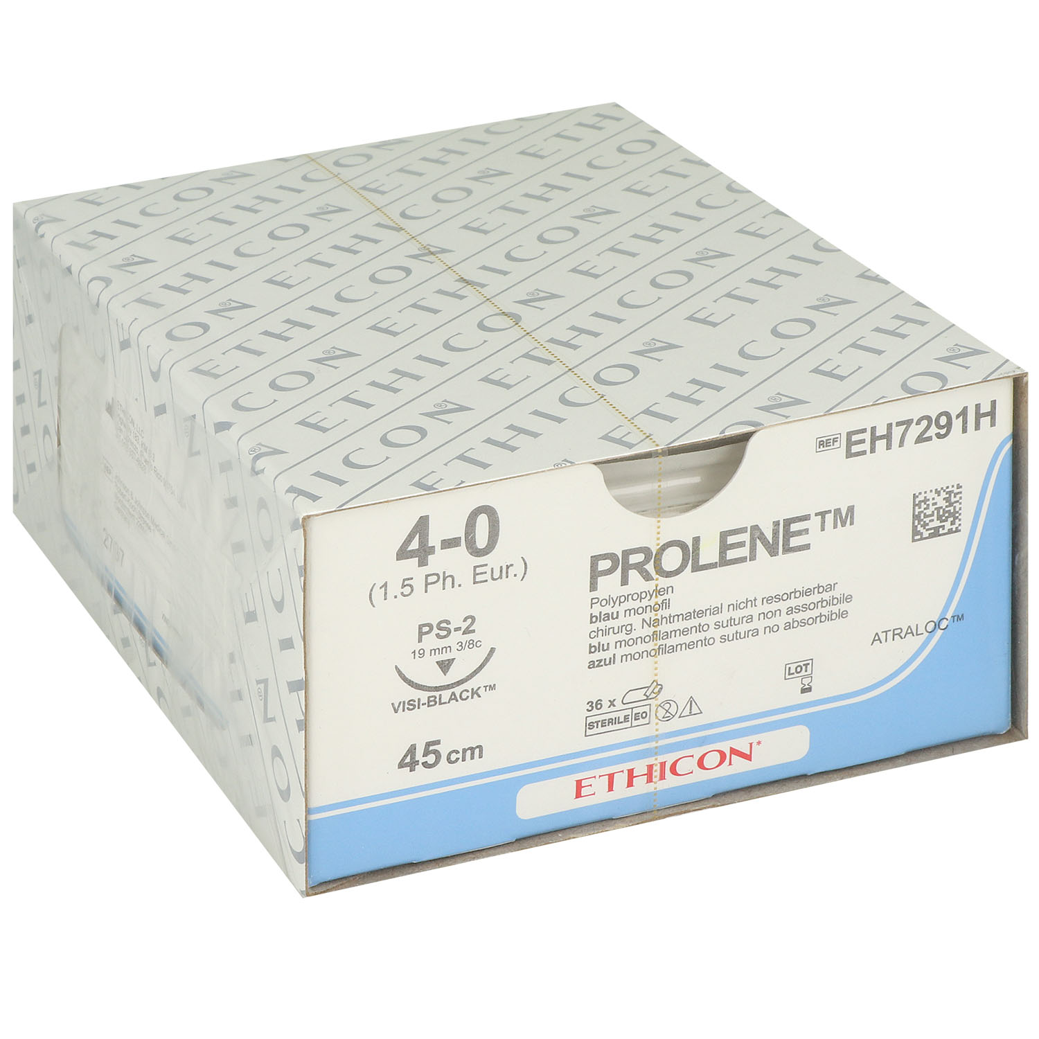 Prolene blau monofil EH7291H PS-2 VB 19mm; 4-0 45cm - 36 Stk.
