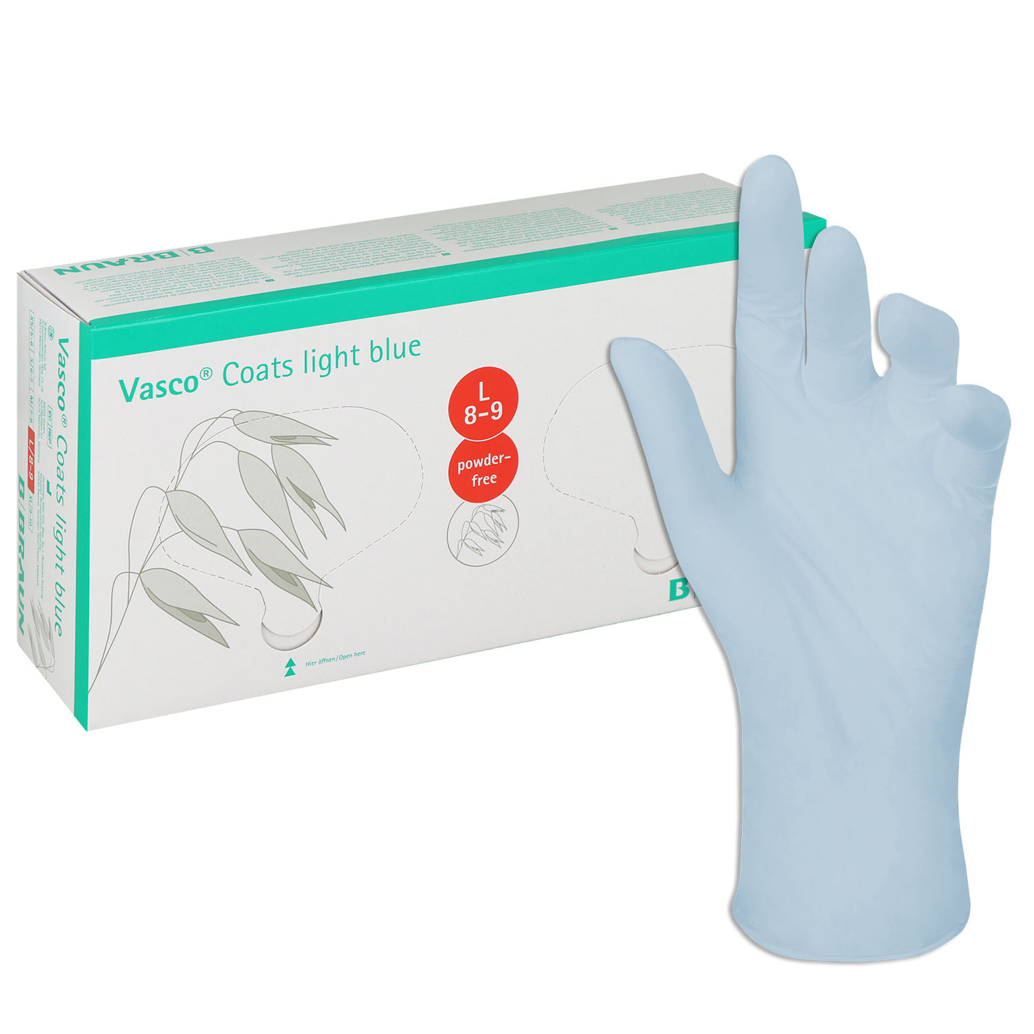 Vasco Coats light blue Untersuchungshandschuhe