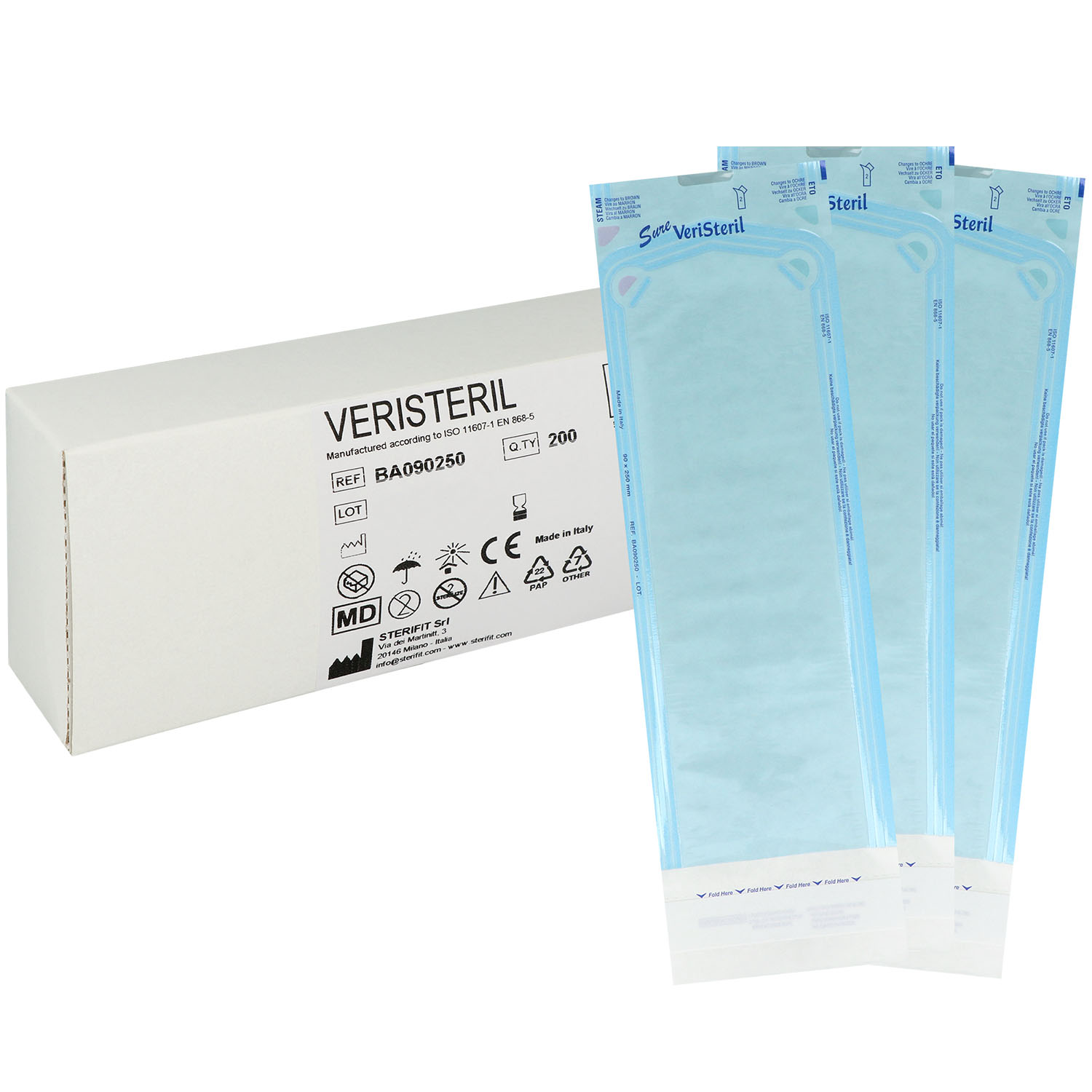 Sterilisationsbeutel für Dampf