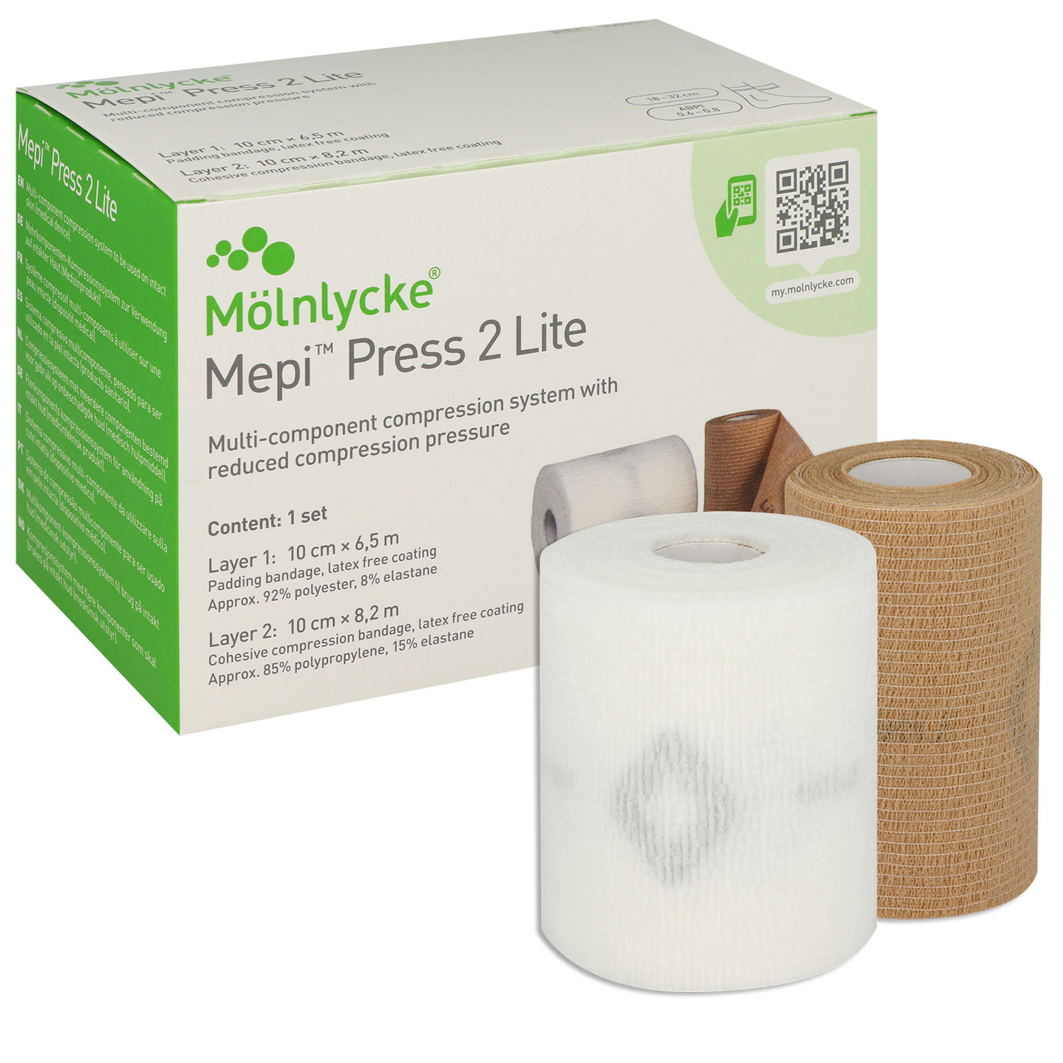 Mepi Press 2 Lite Mehrkomponenten-Kompressionssystem 1 Set